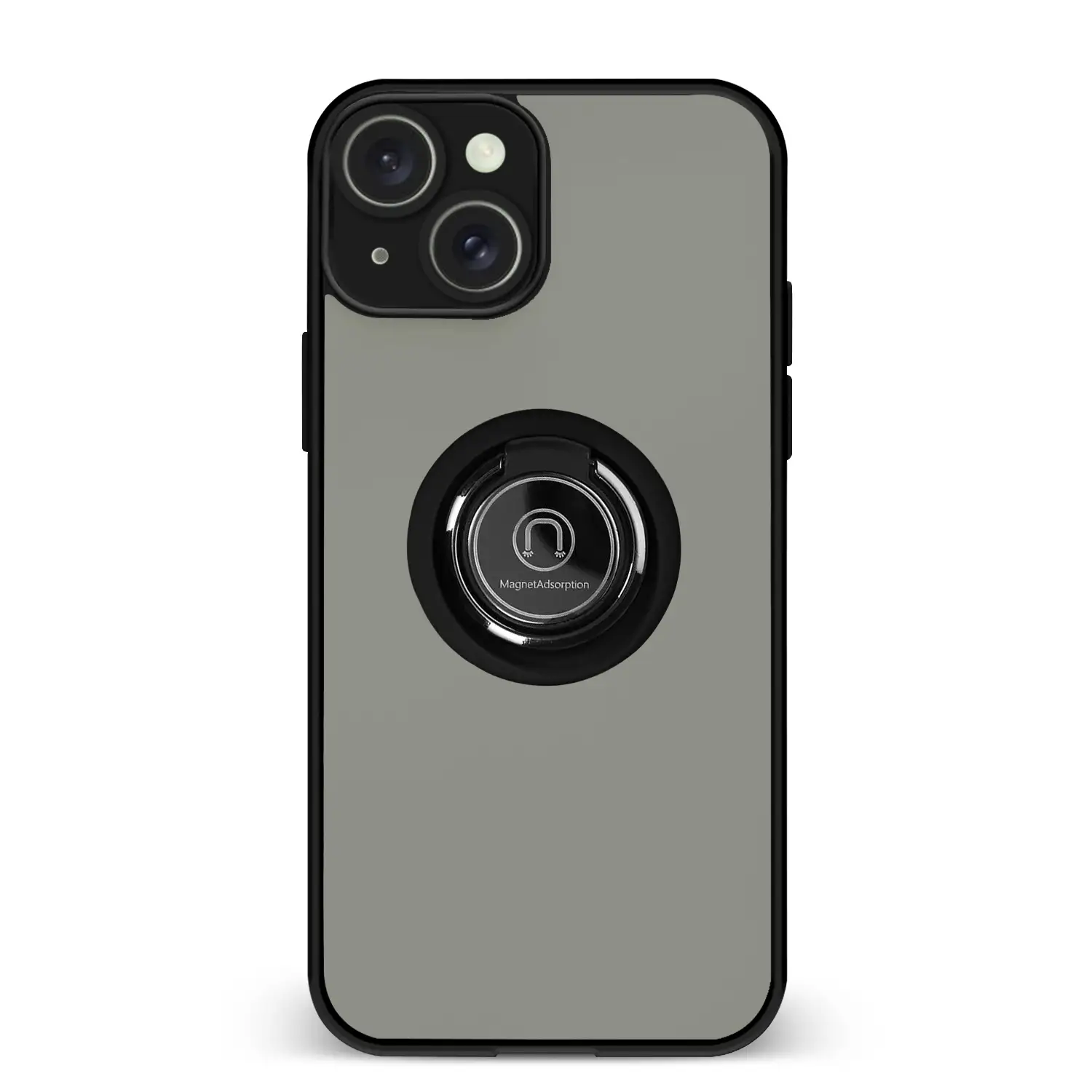 Carcasa híbrida antigolpes Clampstand con protección de cámara para 14. Anillo de sujección plegable + modo stand.