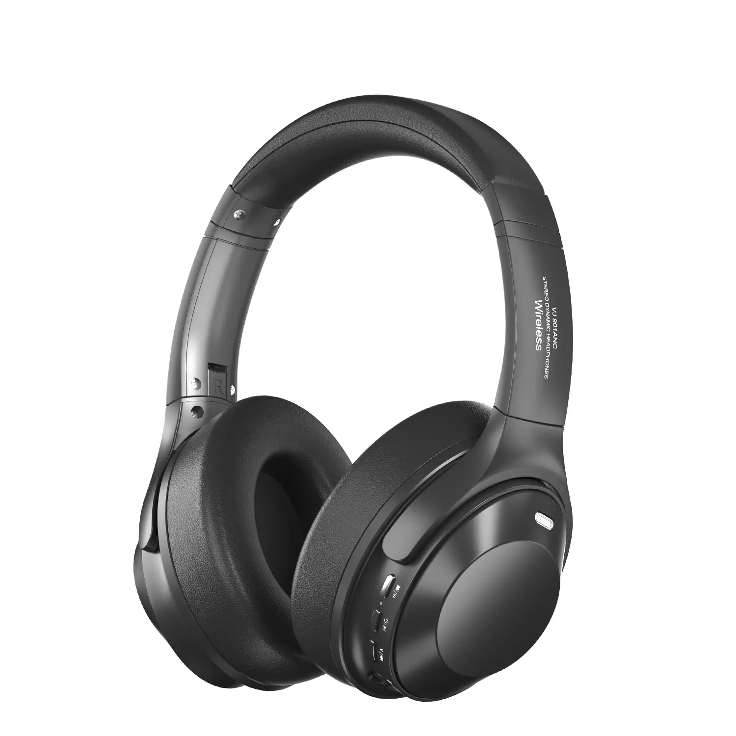 Cascos VJ901 Bluetooth 5.3 con cancelación activa de ruido ANC. Manos libres, acceso asistente de voz.