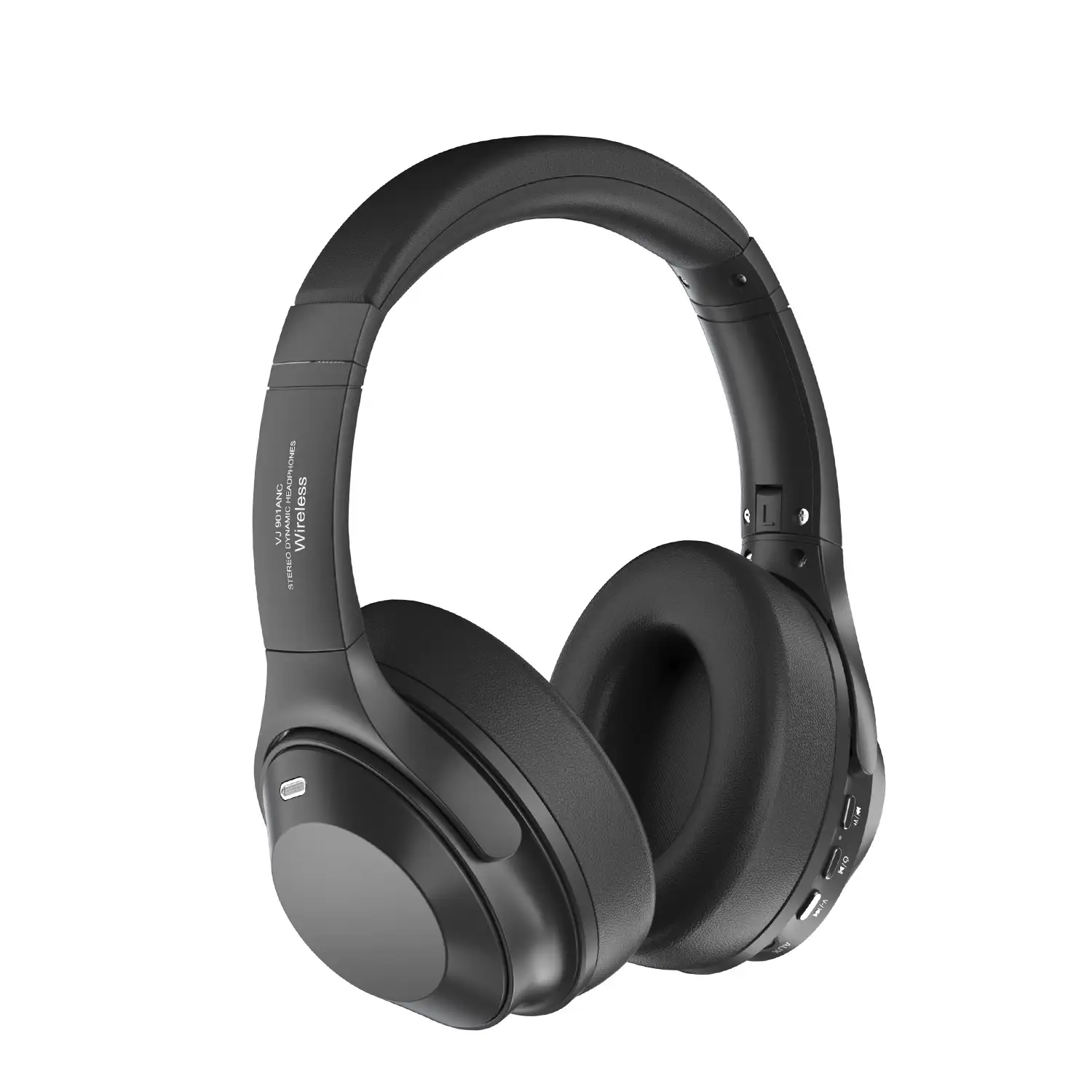 Cascos VJ901 Bluetooth 5.3 con cancelación activa de ruido ANC. Manos libres, acceso asistente de voz.