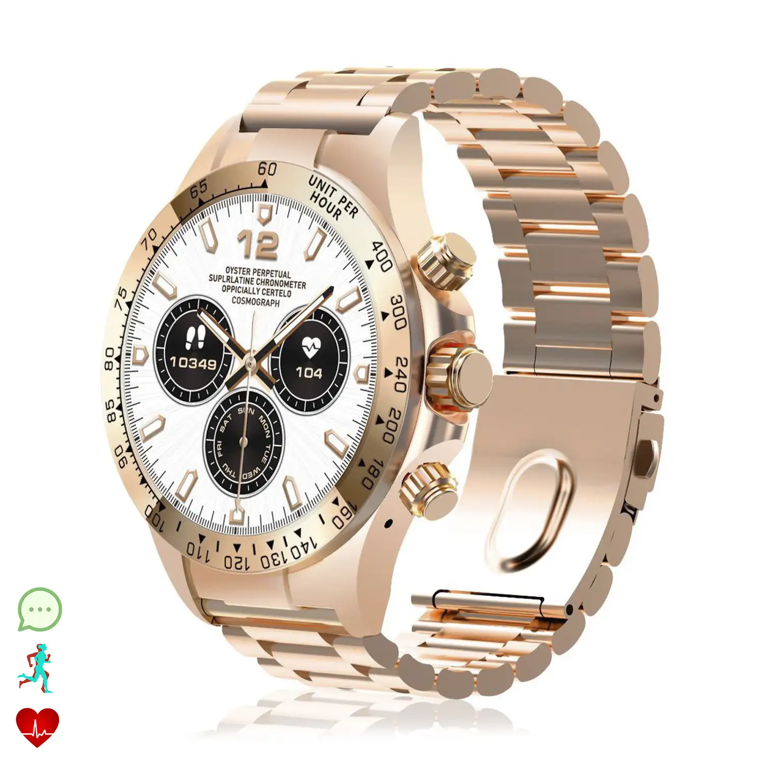 Smartwatch G6 Max. Llamadas BT, notificaciones, asistente de voz. Monitor de tensión y cardiaco, multideportivo.