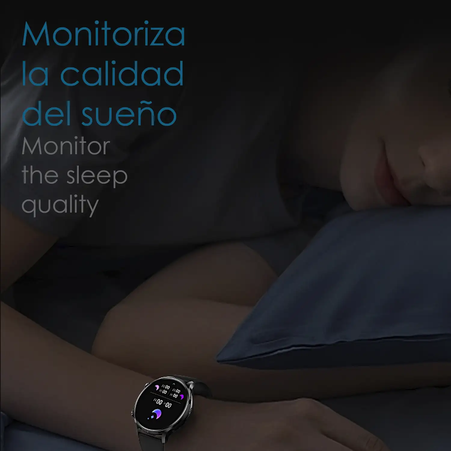 Smartwatch QS40 con llamadas Bluetooth, notificaciones push. Múltiples modos deportivos, monitores de salud.