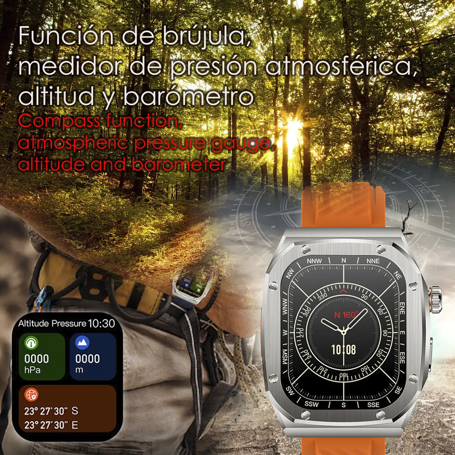 Smartwatch Z79 Max doble pulsera. Monitor de salud, tensión, etc. Modos deportivos, split screen, llamadas BT.