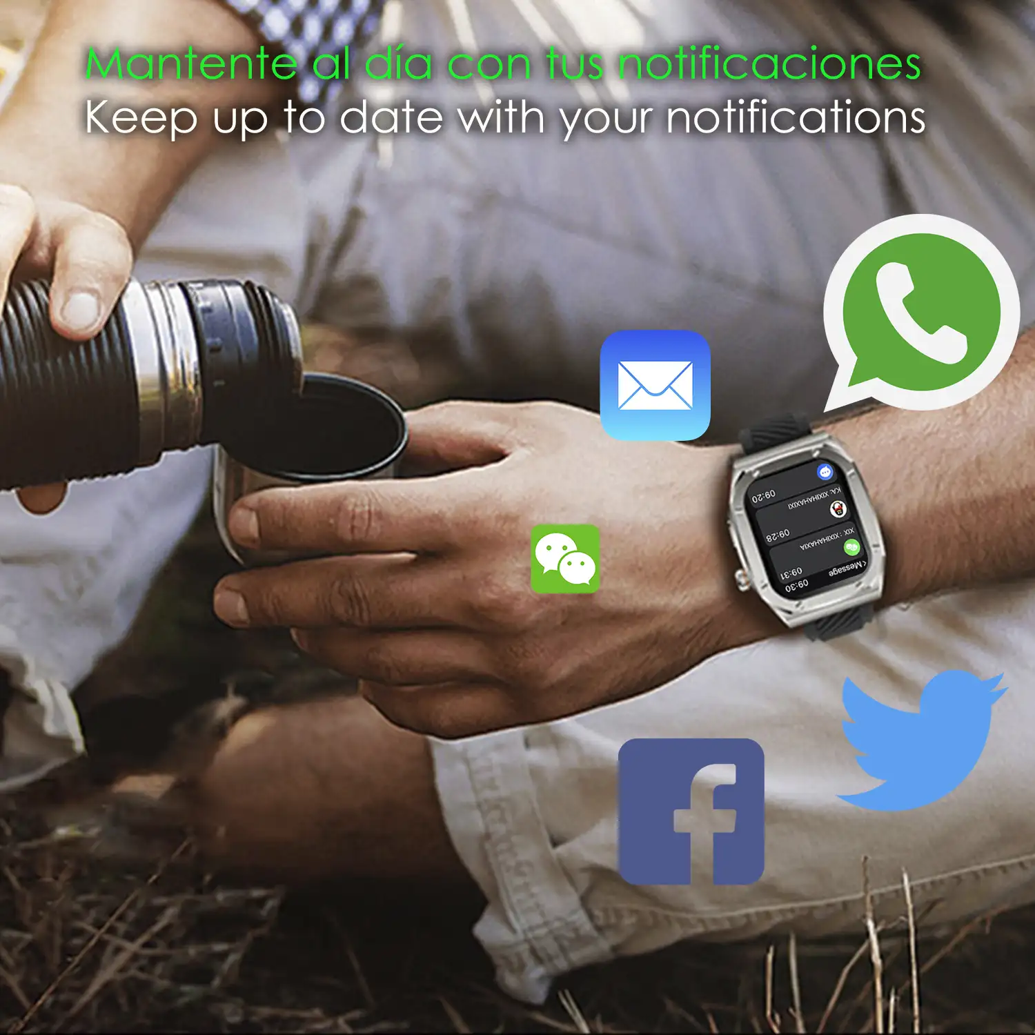 Smartwatch Z79 Max doble pulsera. Monitor de salud, tensión, etc. Modos deportivos, split screen, llamadas BT.