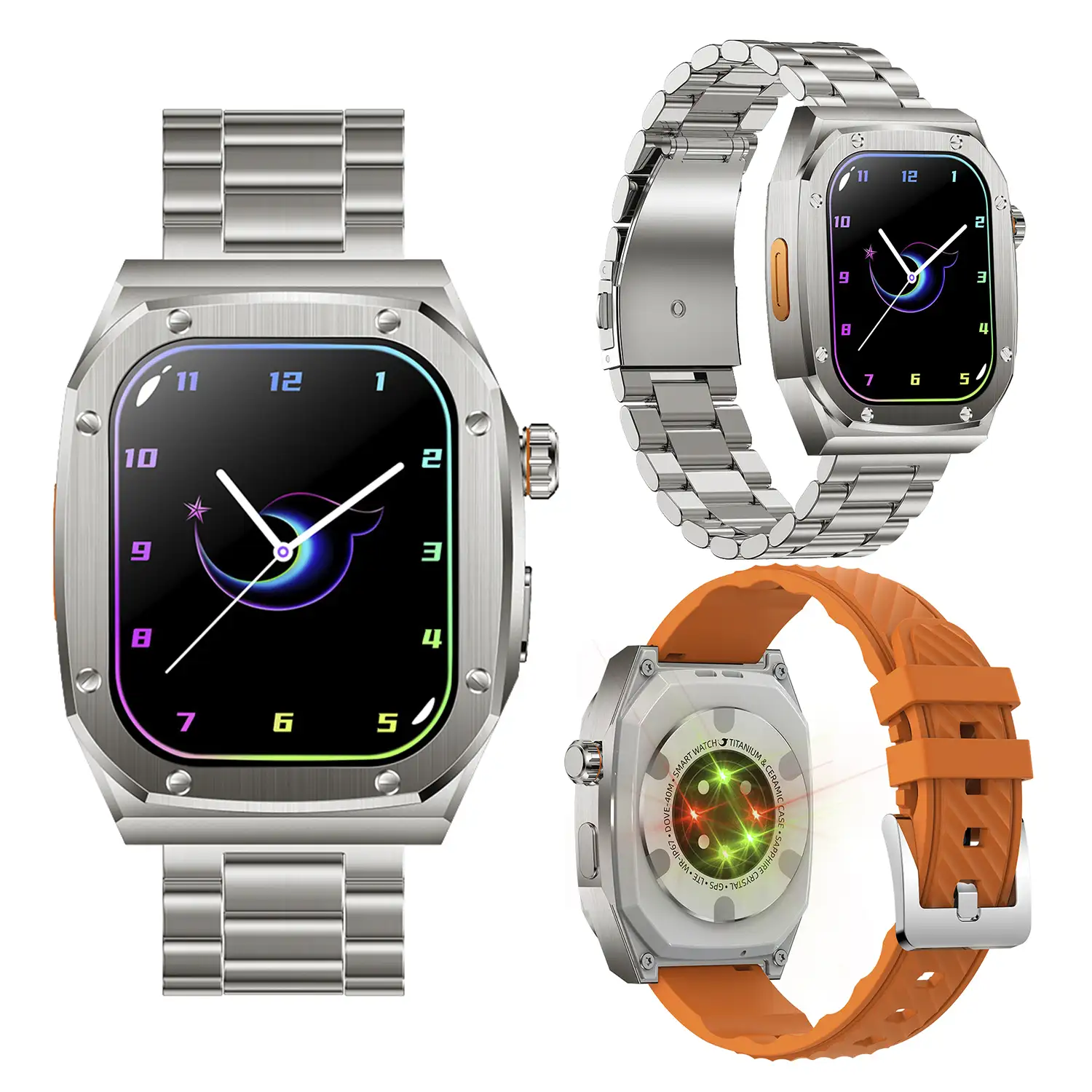 Smartwatch Z79 Max doble pulsera. Monitor de salud, tensión, etc. Modos deportivos, split screen, llamadas BT.