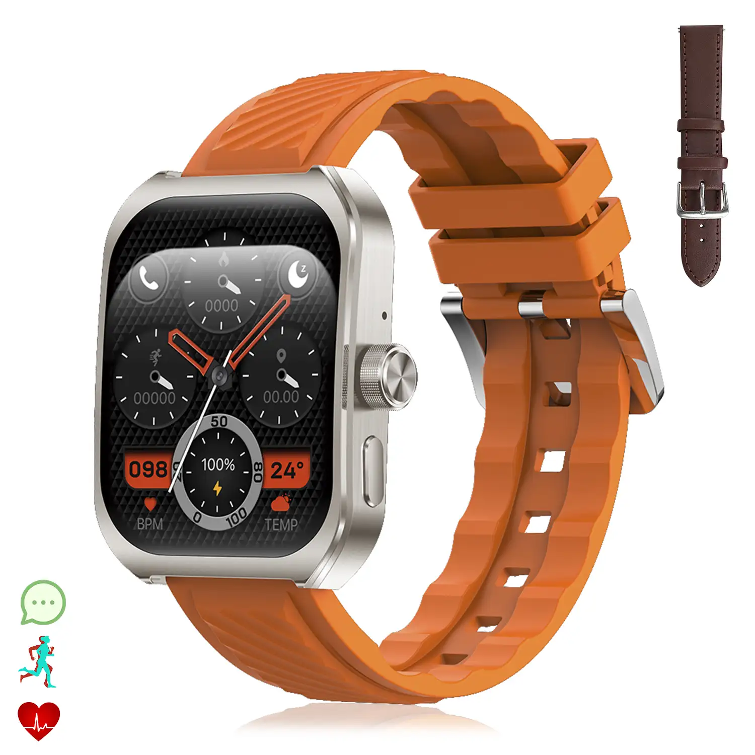 Smartwatch Z88 Pro doble pulsera. Funciones outdoor, llamadas BT, notificaciones push. Funciones deportivas + salud.