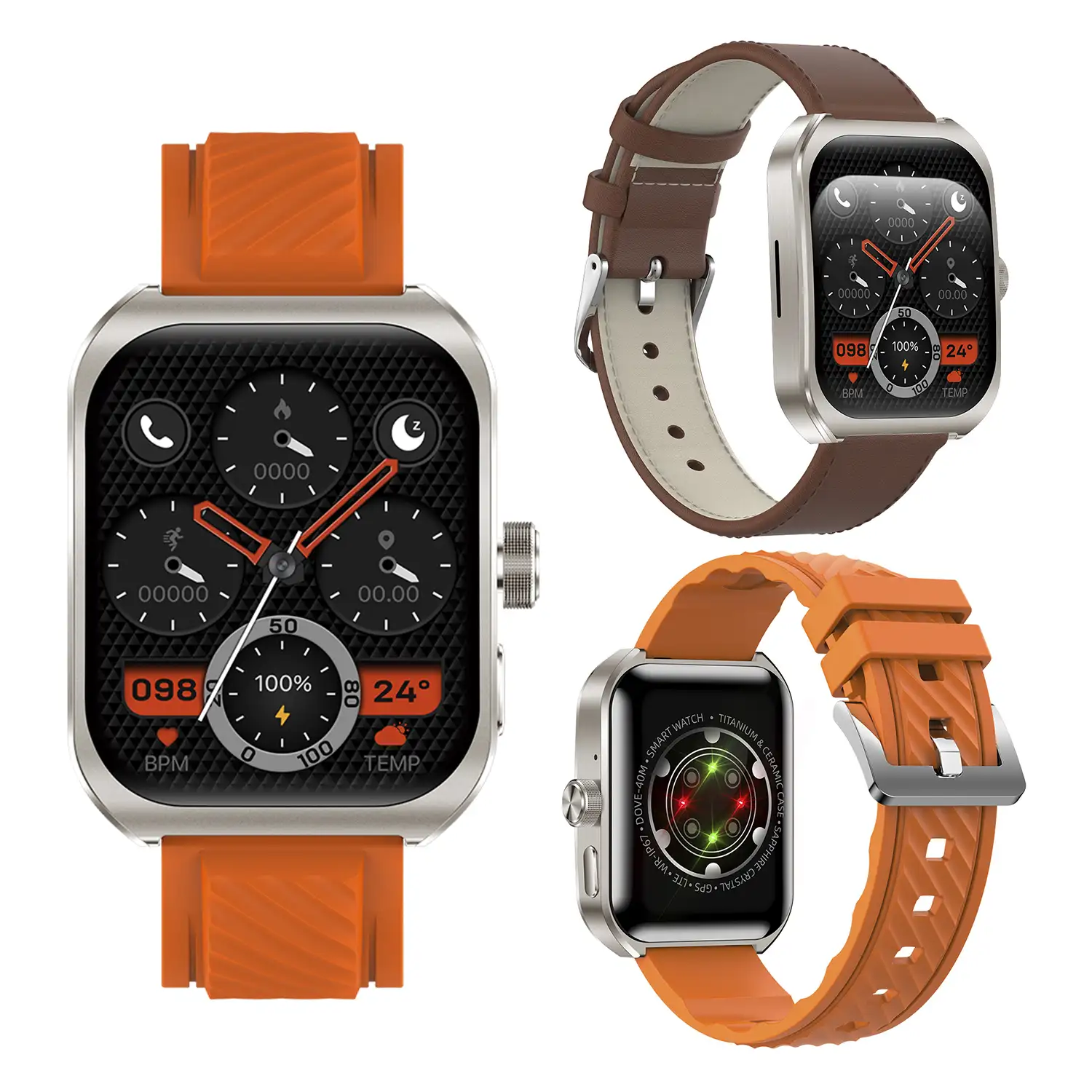 Smartwatch Z88 Pro doble pulsera. Funciones outdoor, llamadas BT, notificaciones push. Funciones deportivas + salud.