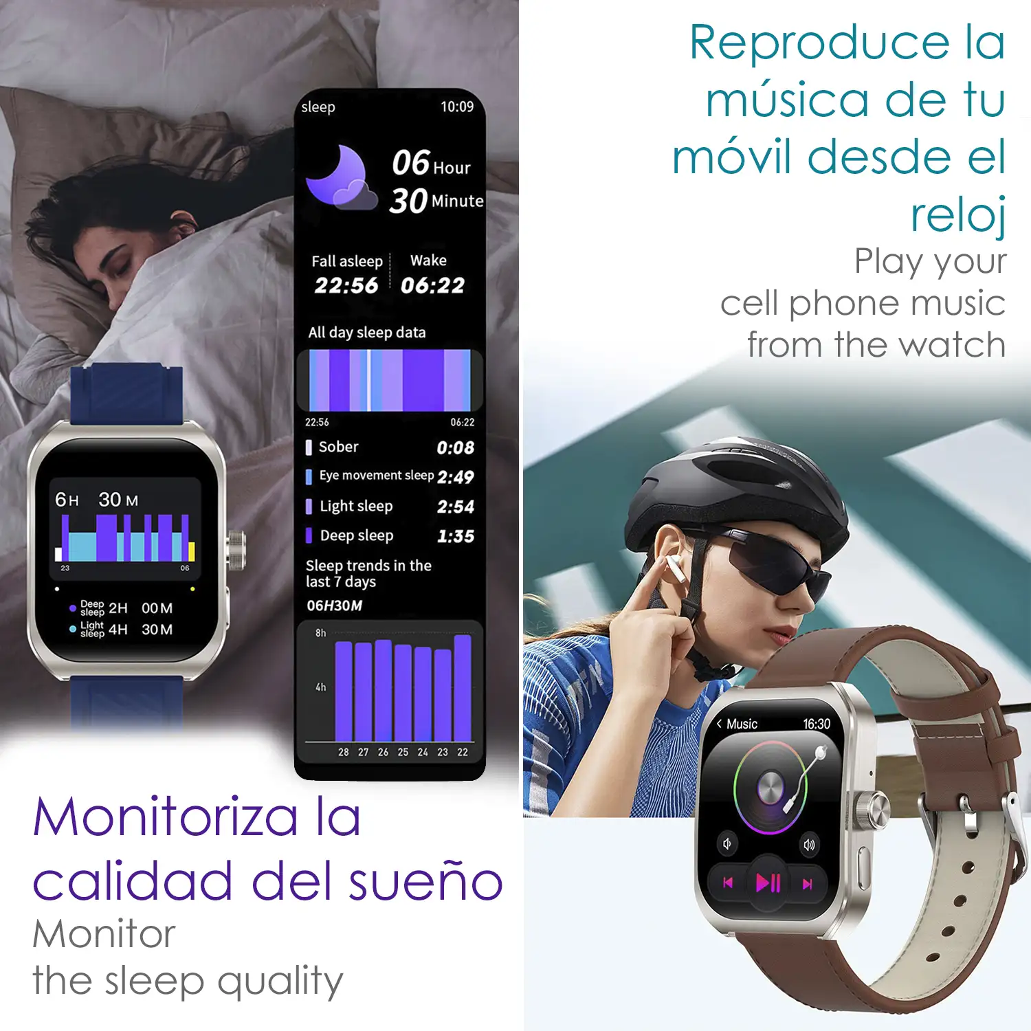 Smartwatch Z88 Pro doble pulsera. Funciones outdoor, llamadas BT, notificaciones push. Funciones deportivas + salud.