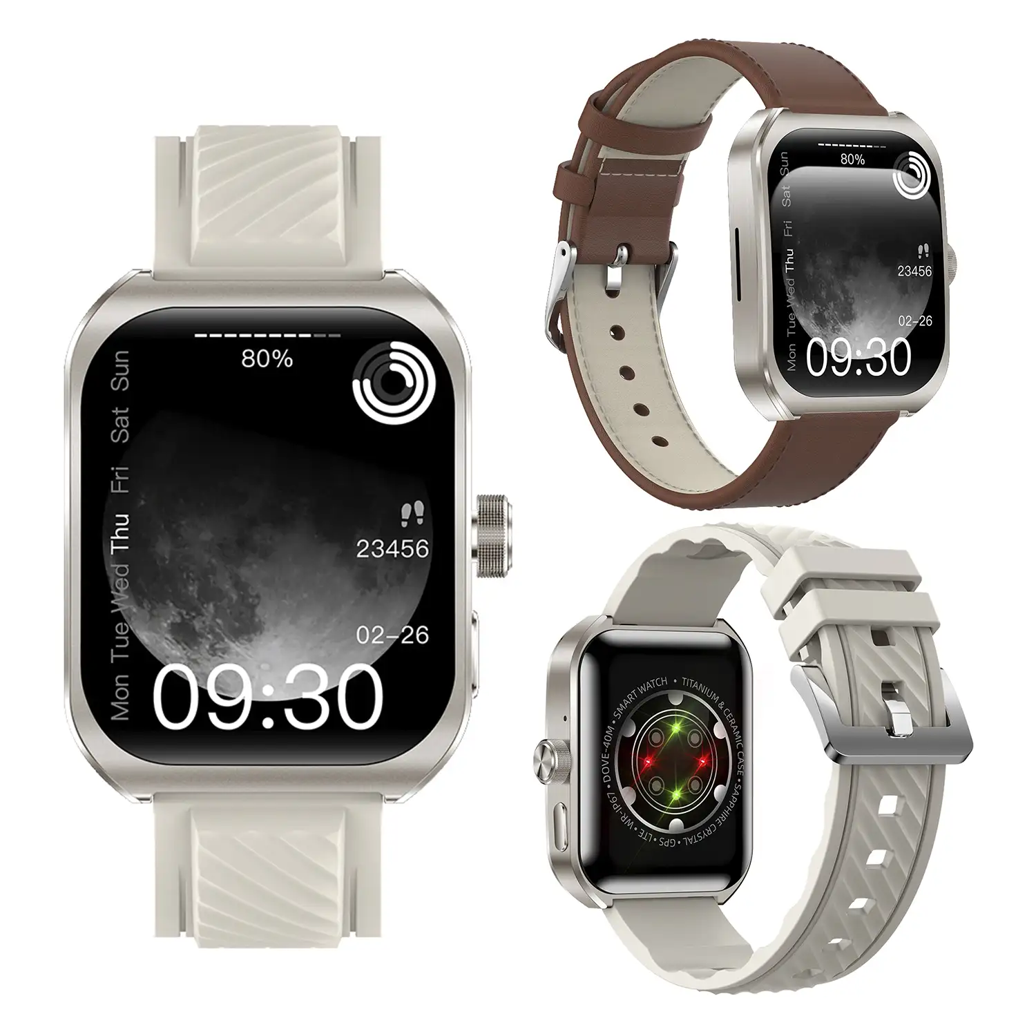 Smartwatch Z88 Pro doble pulsera. Funciones outdoor, llamadas BT, notificaciones push. Funciones deportivas + salud.