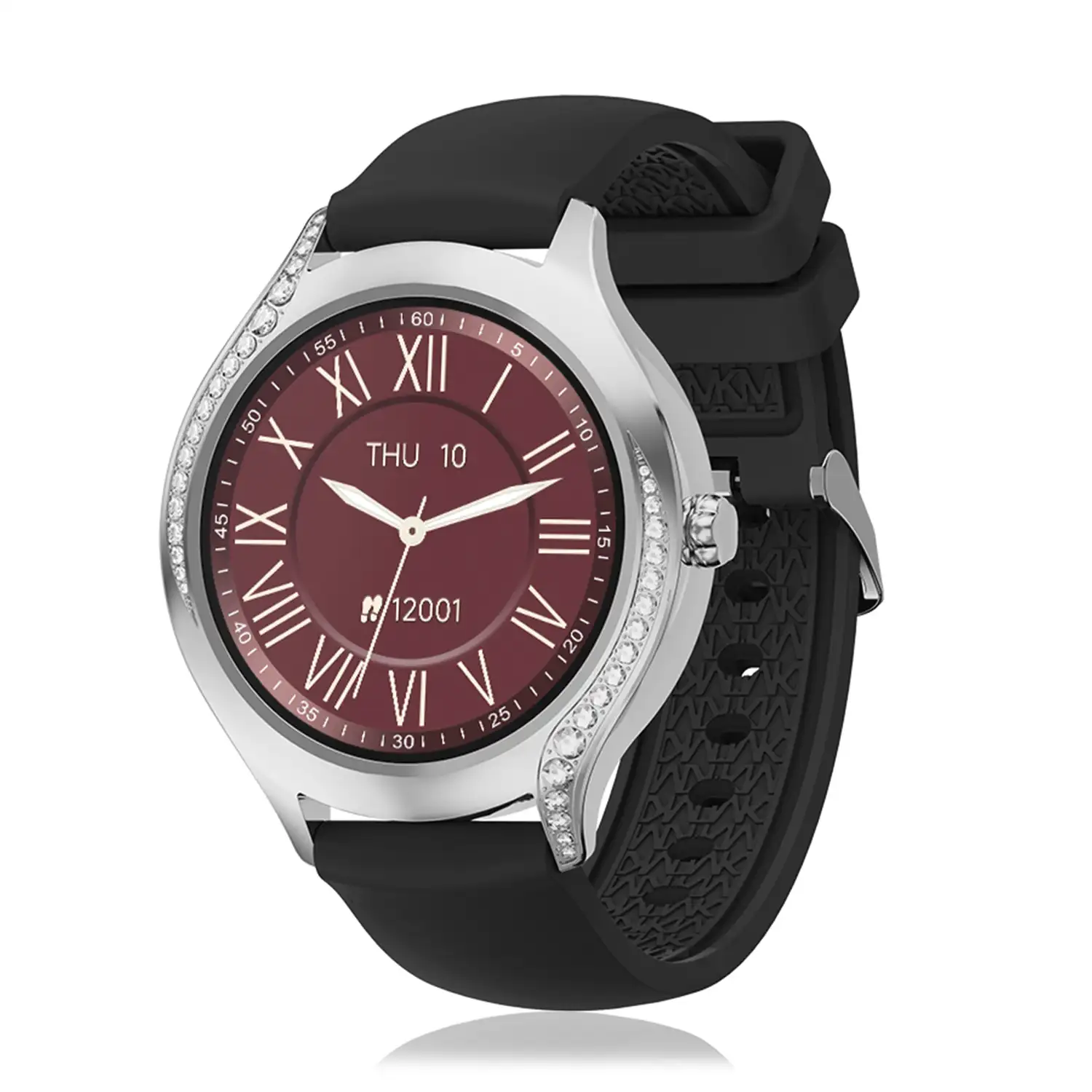 Smartwatch T214 compacto y elegante. Llamadas BT, notificaciones push. Monitor de salud, ciclos femeninos. Modos deportivos.