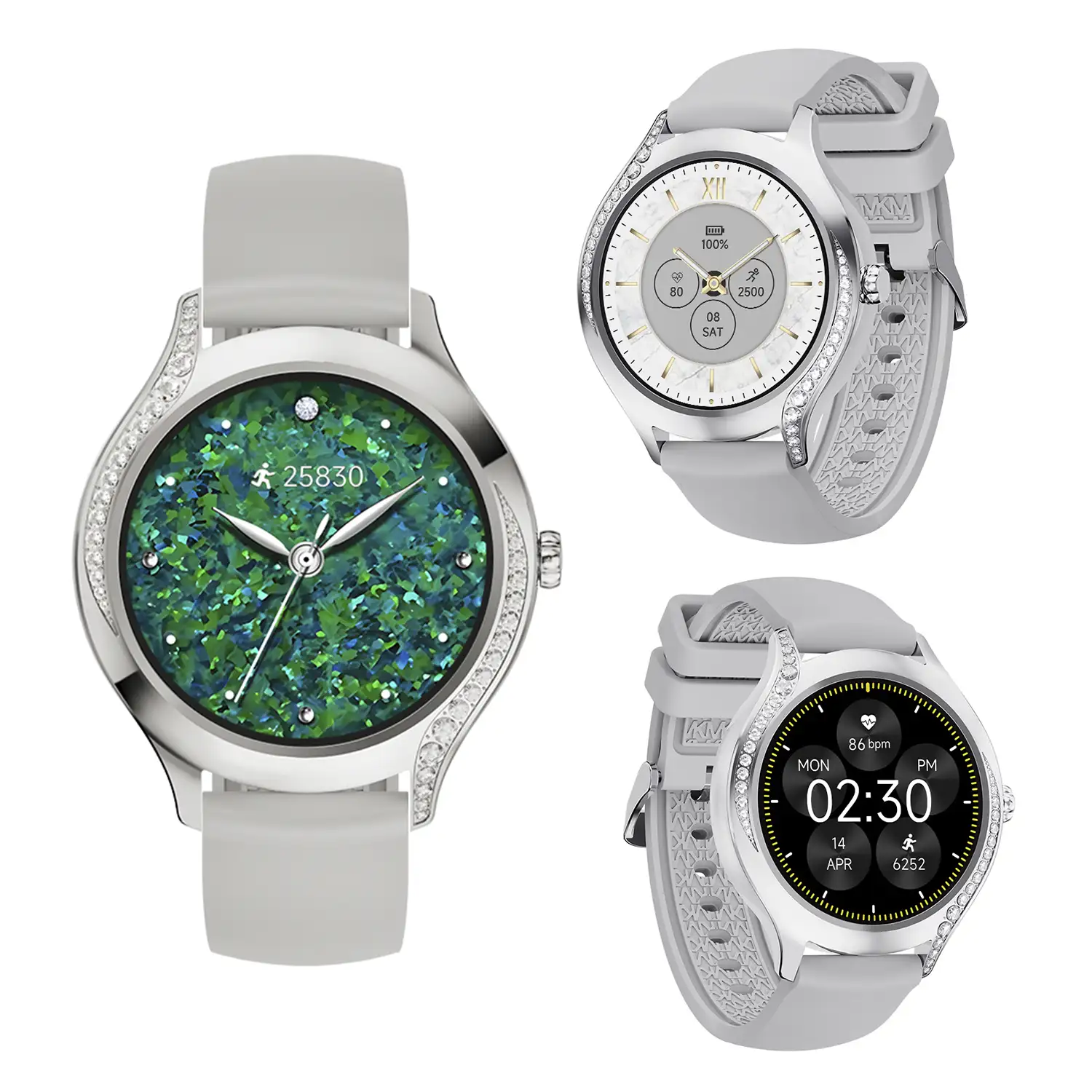 Smartwatch T214 compacto y elegante. Llamadas BT, notificaciones push. Monitor de salud, ciclos femeninos. Modos deportivos.