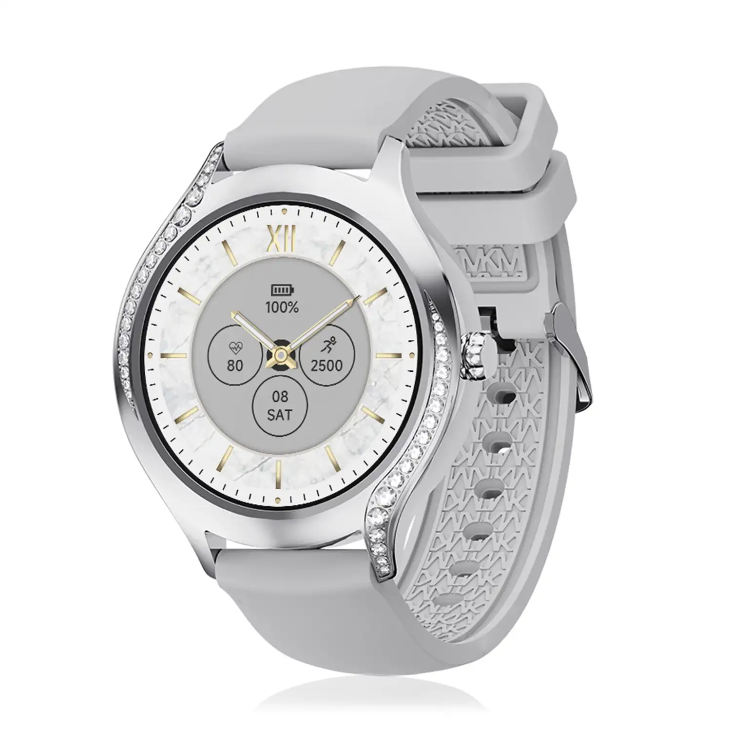 Smartwatch T214 compacto y elegante. Llamadas BT, notificaciones push. Monitor de salud, ciclos femeninos. Modos deportivos.