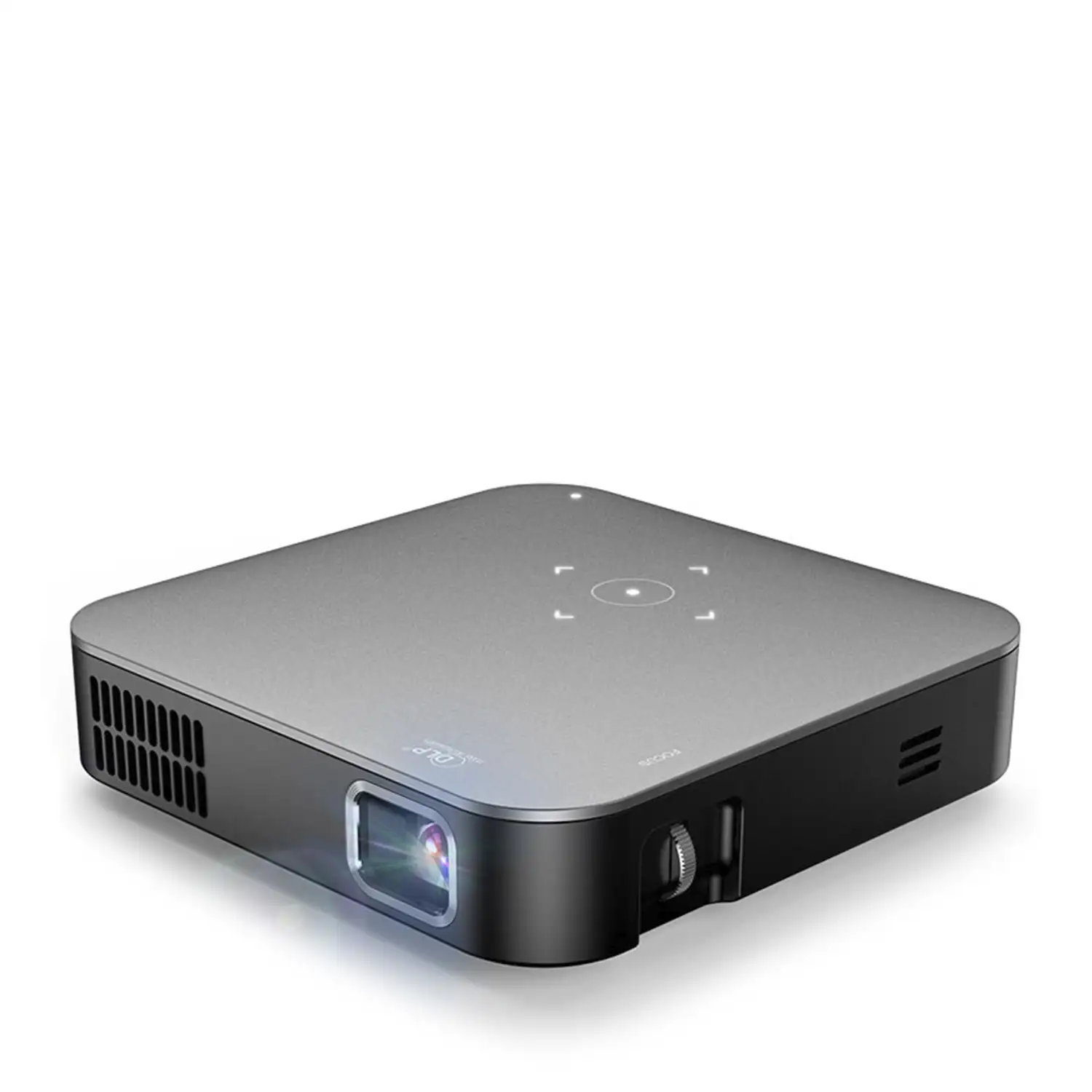 Mini video proyector LED portátil S200, DLP. Android 9.0, WiFi, panel táctil. Batería recargable. Duplicación pantalla. Netflix, Youtube, etc.