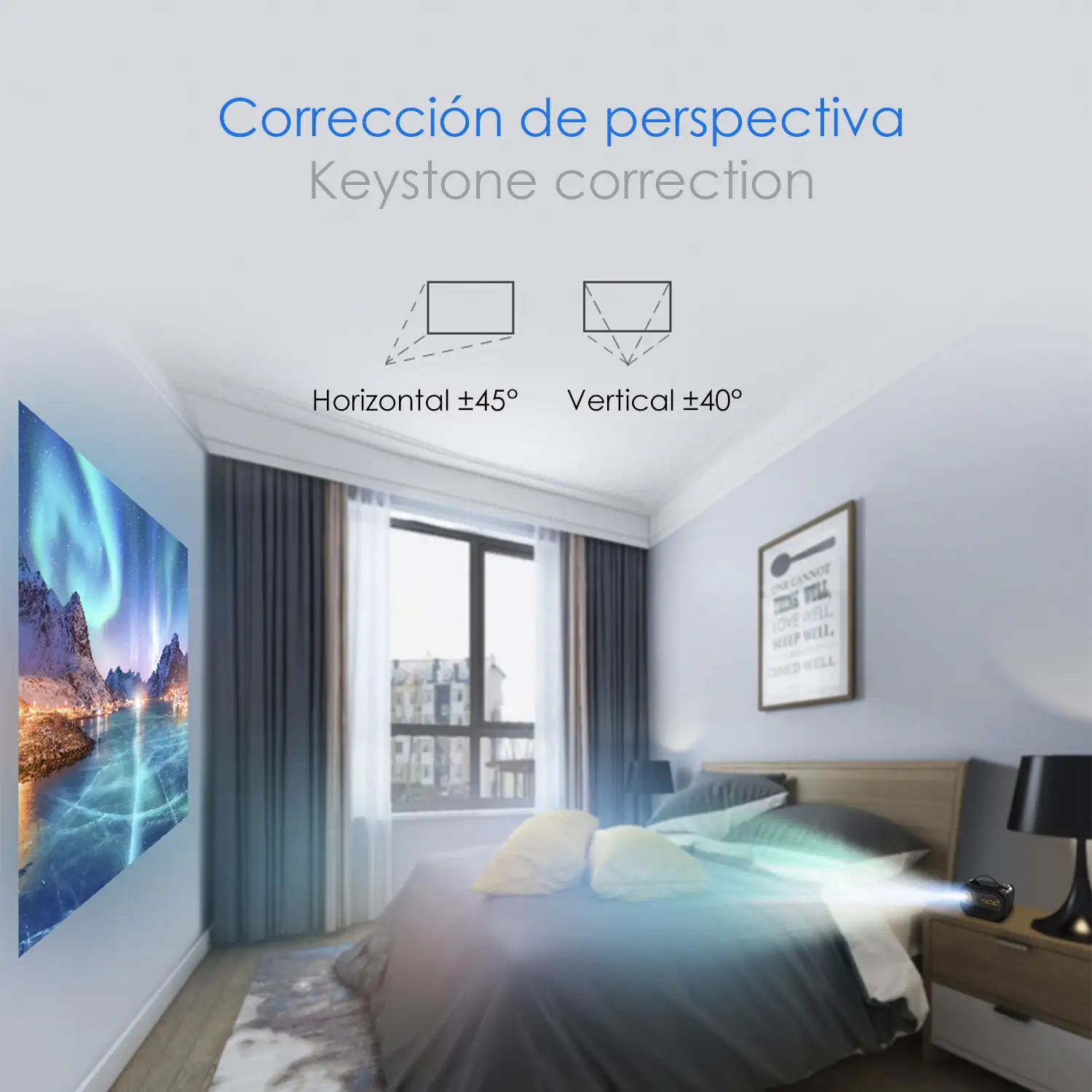 Mini video proyector LED portátil P16 estilo retro, DLP. Android 9.0, WiFi. Duplicación pantalla. Batería recargable. Netflix, Youtube, etc. 2+16GB.
