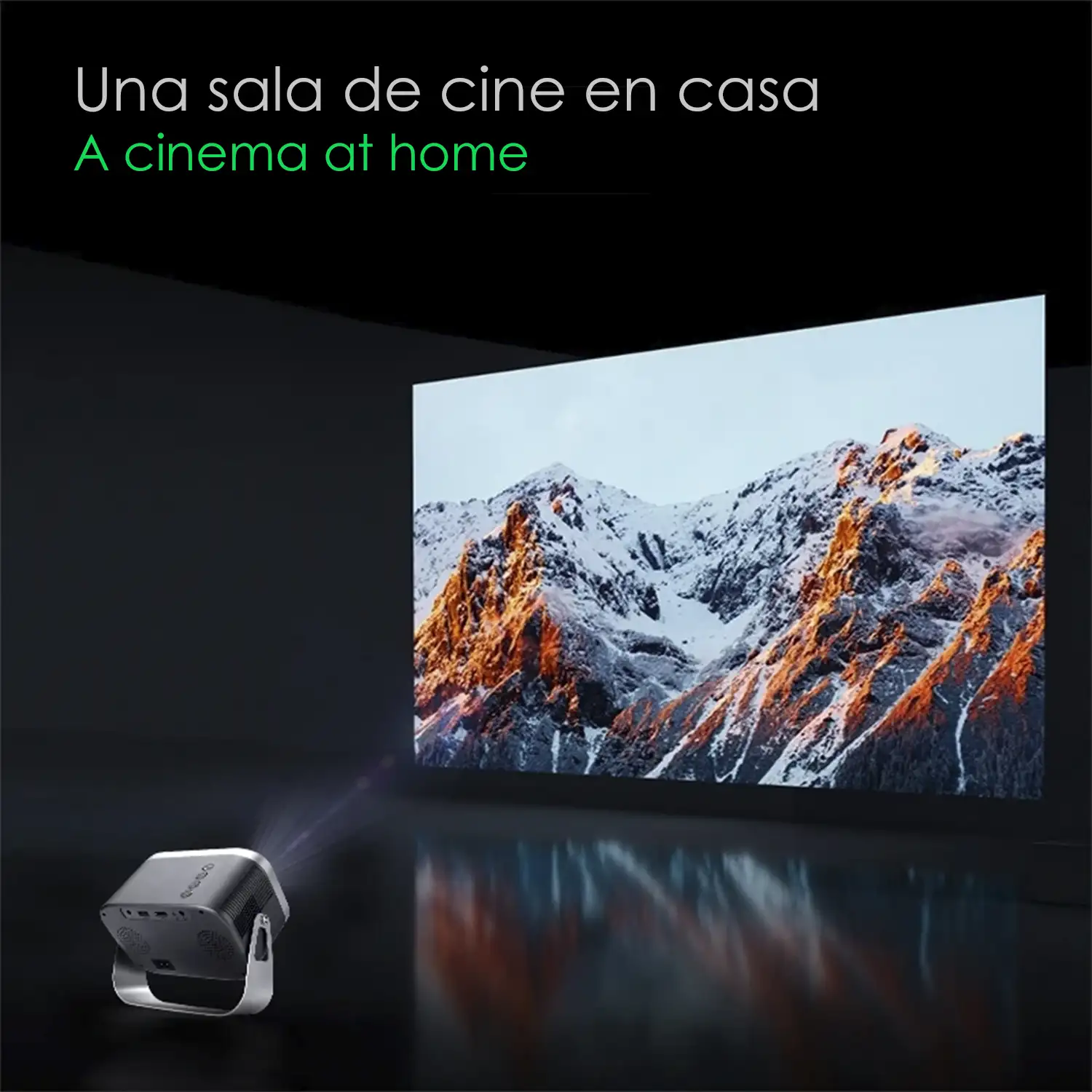 Video proyector LCD K6, HD 720P, soporte 4K. Android 9.0, WiFi, 4200lm, 30-150 pulgadas. Duplicación pantalla. Netflix, Youtube, etc.