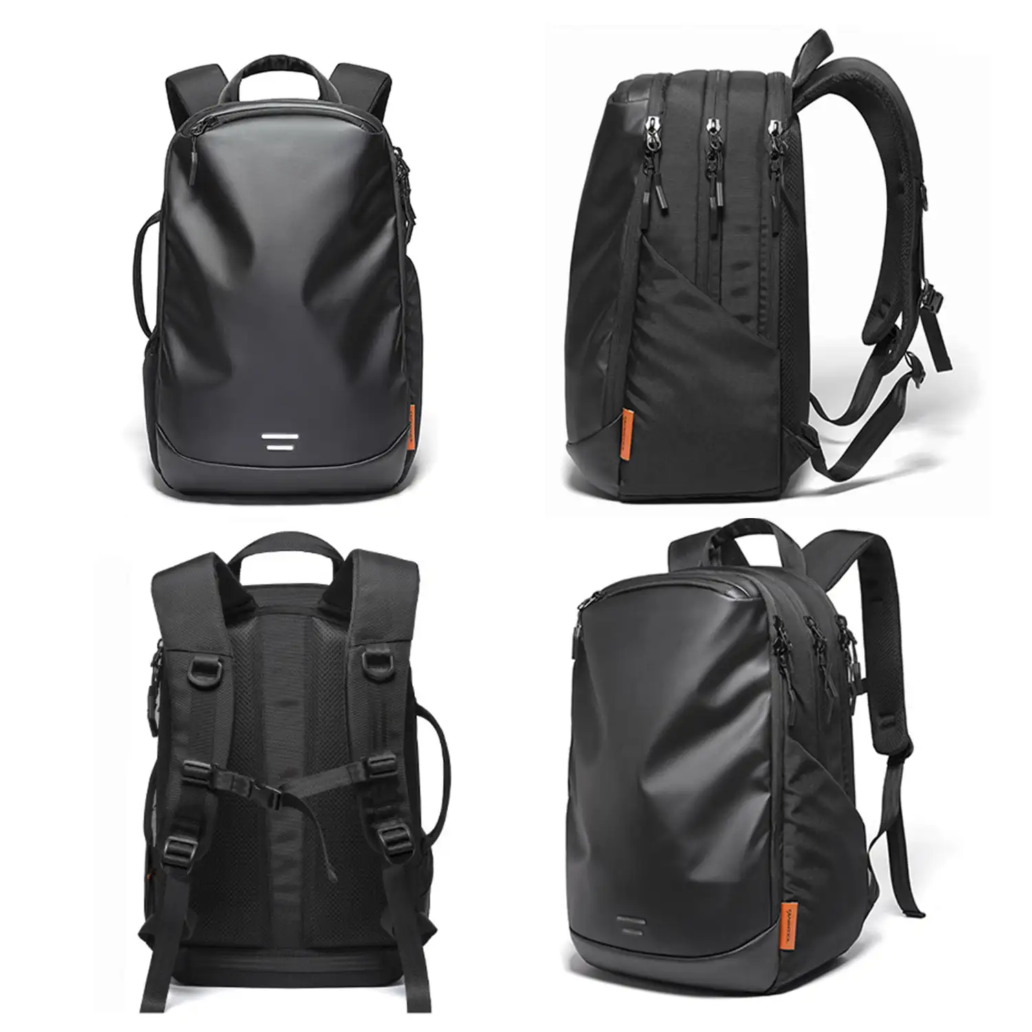 Mochila triple compartimento con capa impermeable, bolsillo porta Laptop 15,6 y para tablet. Transpirable. 30L.