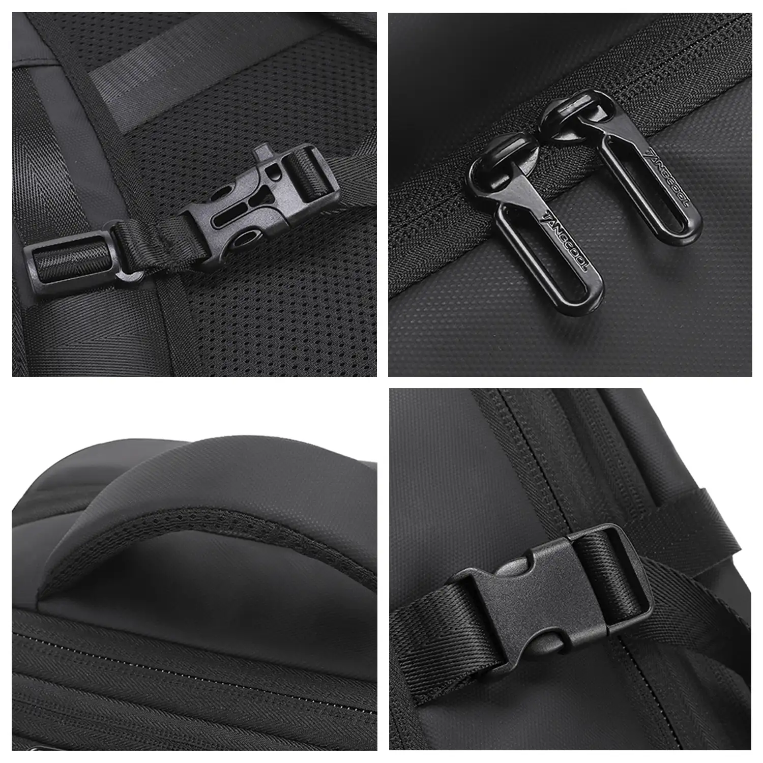 Mochila expandible 36L/50L con capa impermeable, porta Laptop 17,3