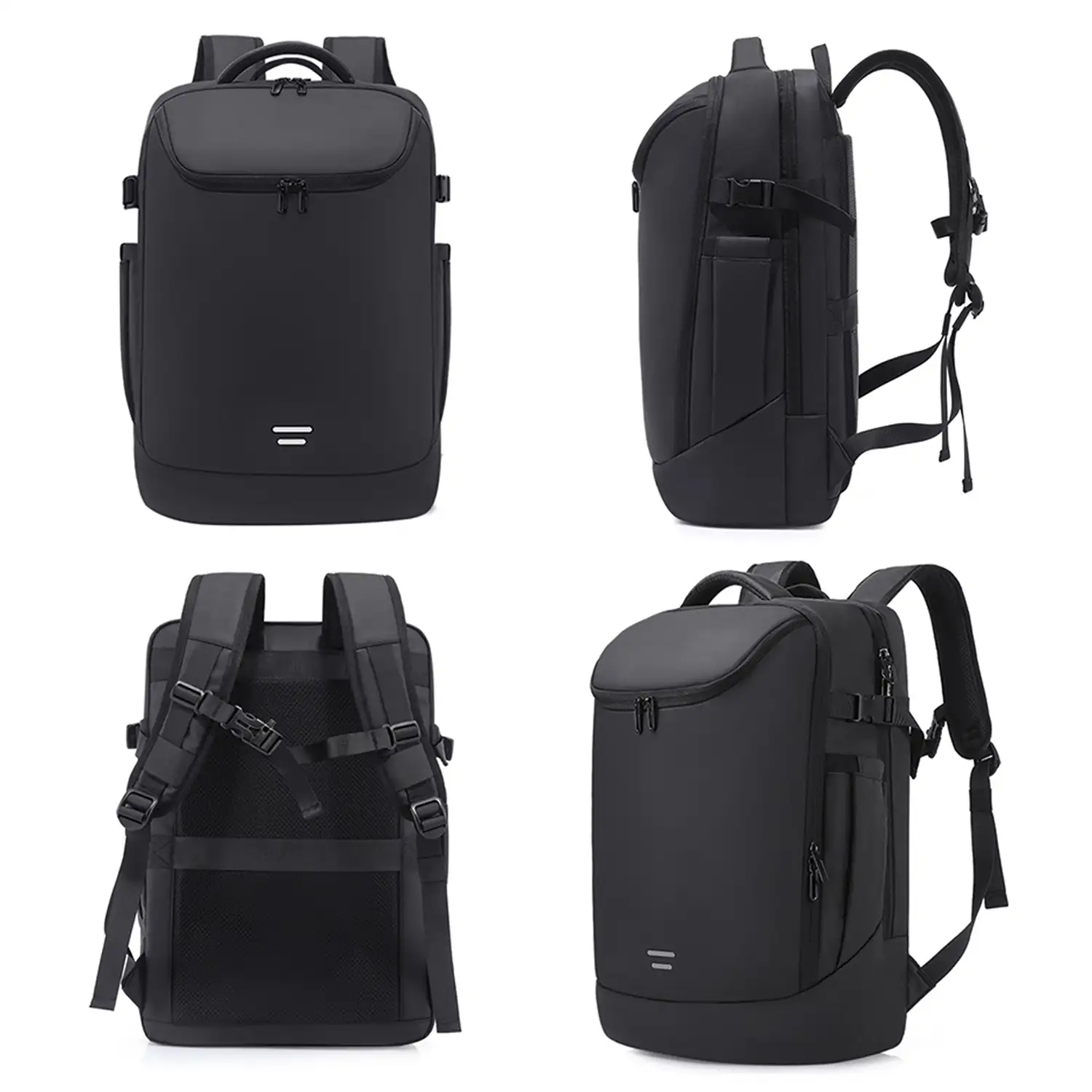 Mochila de 3 compartimentos con capa impermeable, bolsillo porta Laptop 15,6