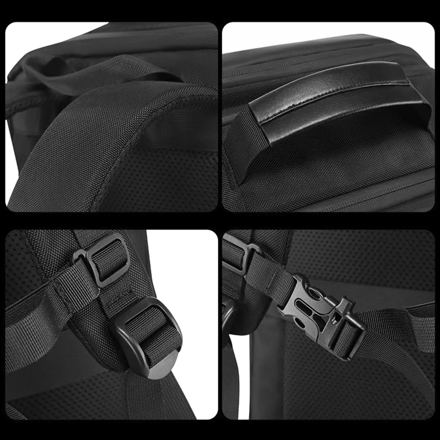 Mochila expandible 30L/45L multi compartimento con capa impermeable. Toma exterior USB. Laptop 17