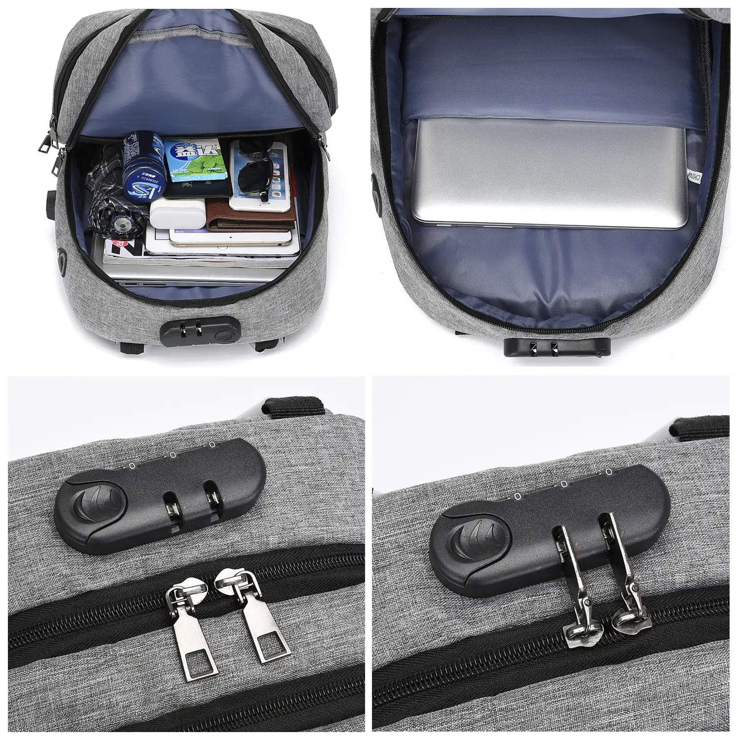 Mochila multi compartimento, porta Laptop 13,3