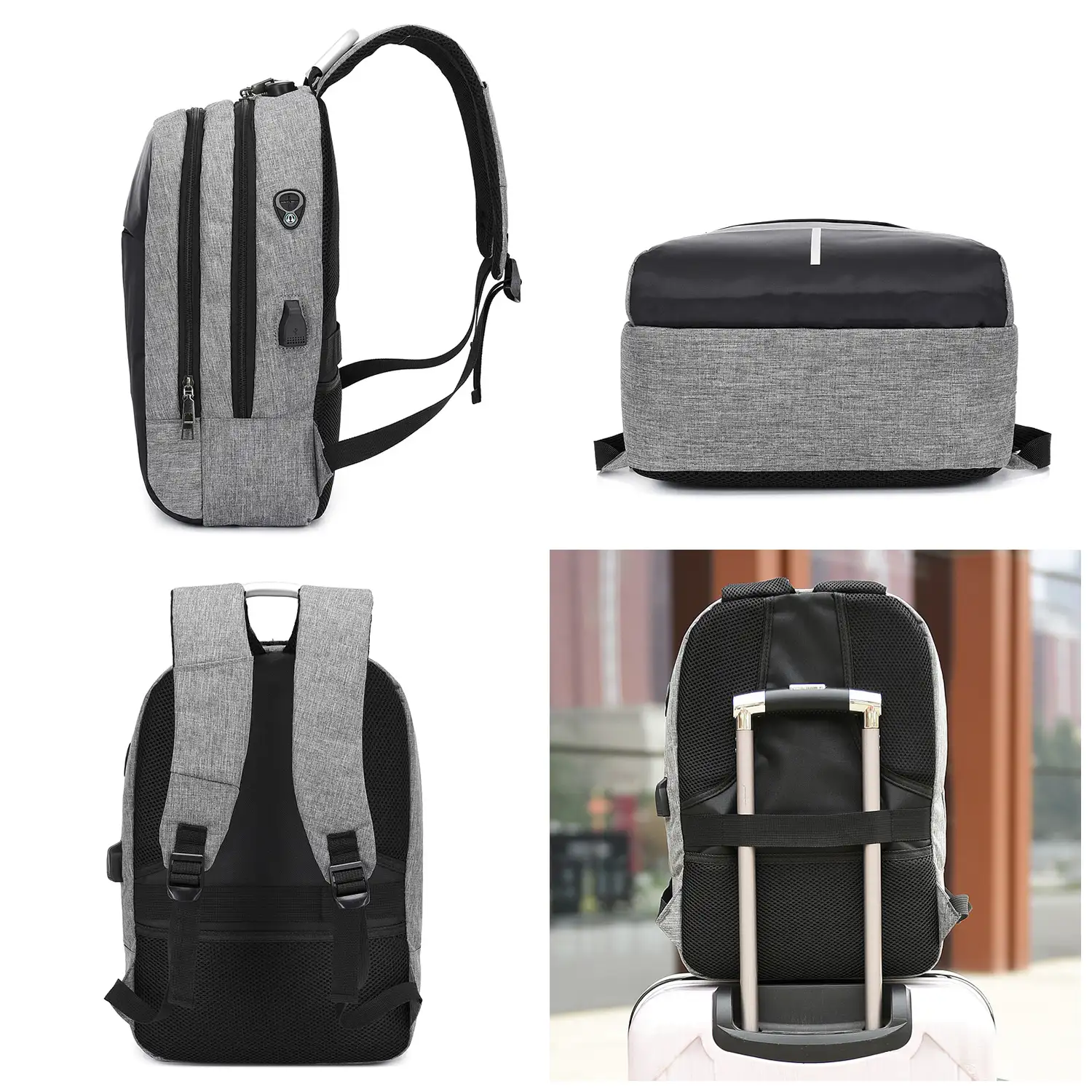 Mochila multi compartimento, porta Laptop 13,3