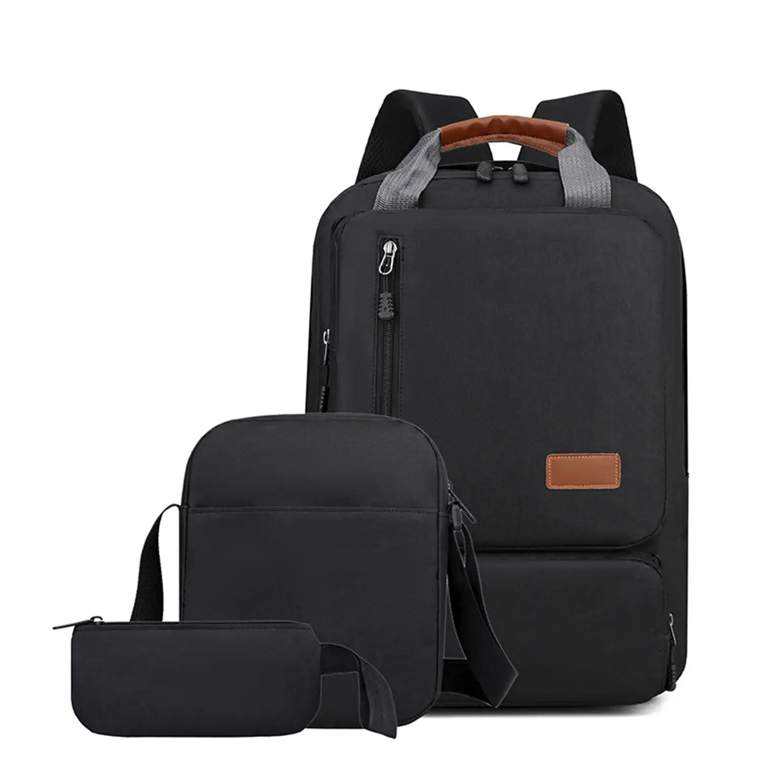 Conjunto mochila multi compartimento, porta Laptop 15,6