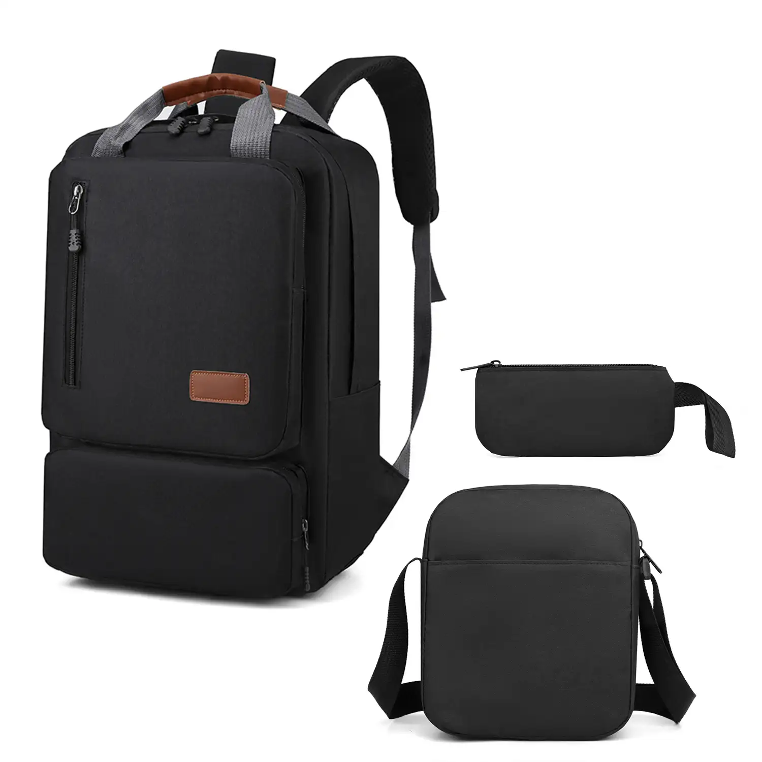 Conjunto mochila multi compartimento, porta Laptop 15,6