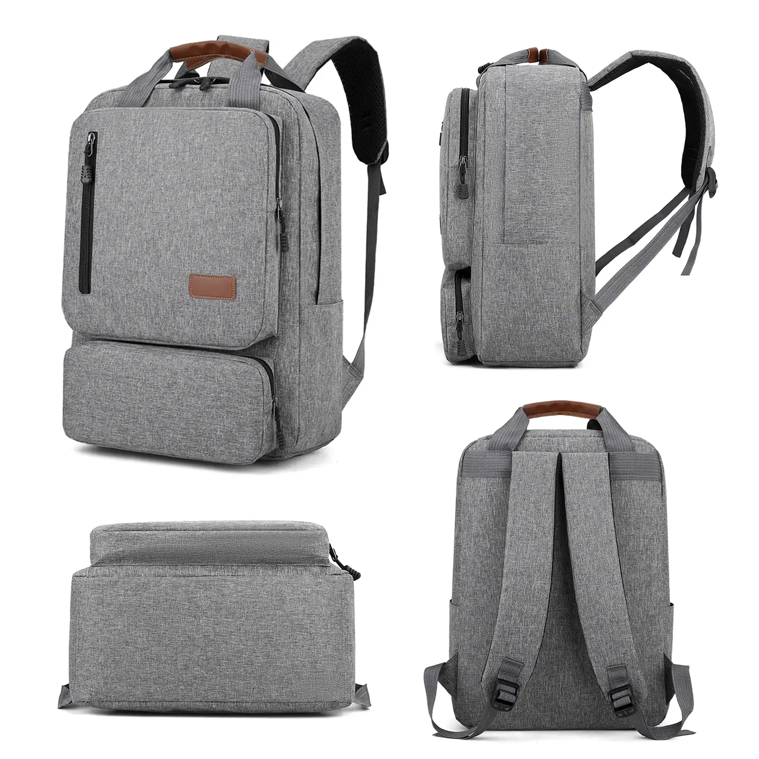 Conjunto mochila multi compartimento, porta Laptop 15,6
