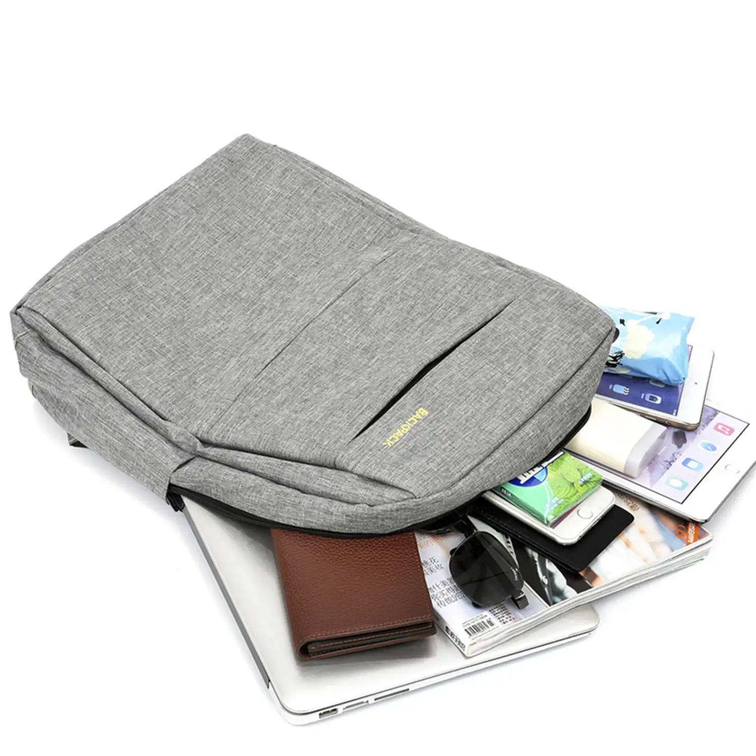 Conjunto mochila multi compartimento, porta Laptop 15,6