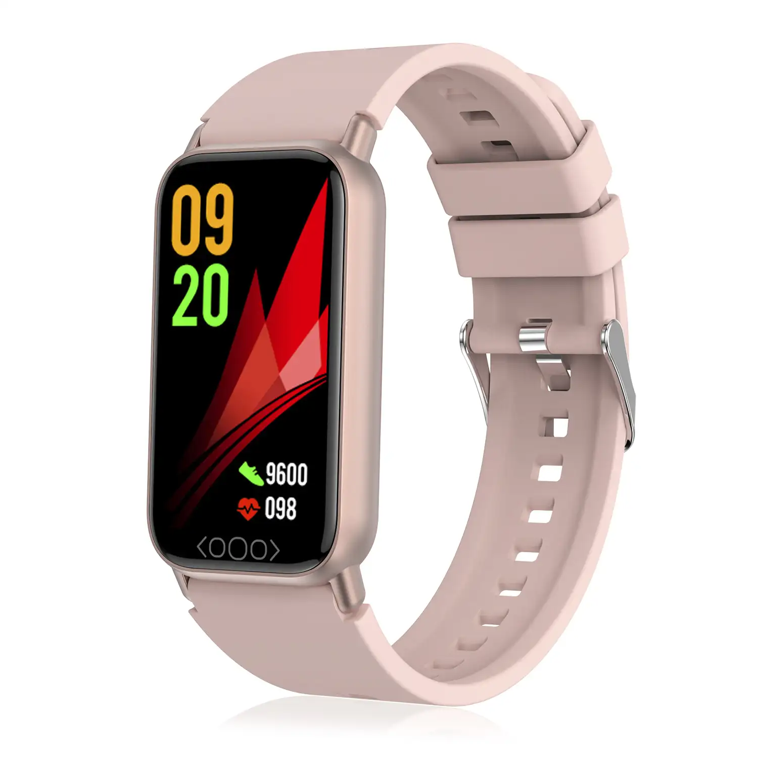 Brazalete inteligente TK72 con temperatura corporal; monitor de glucosa, ácido úrico, cardiaco y de tensión.