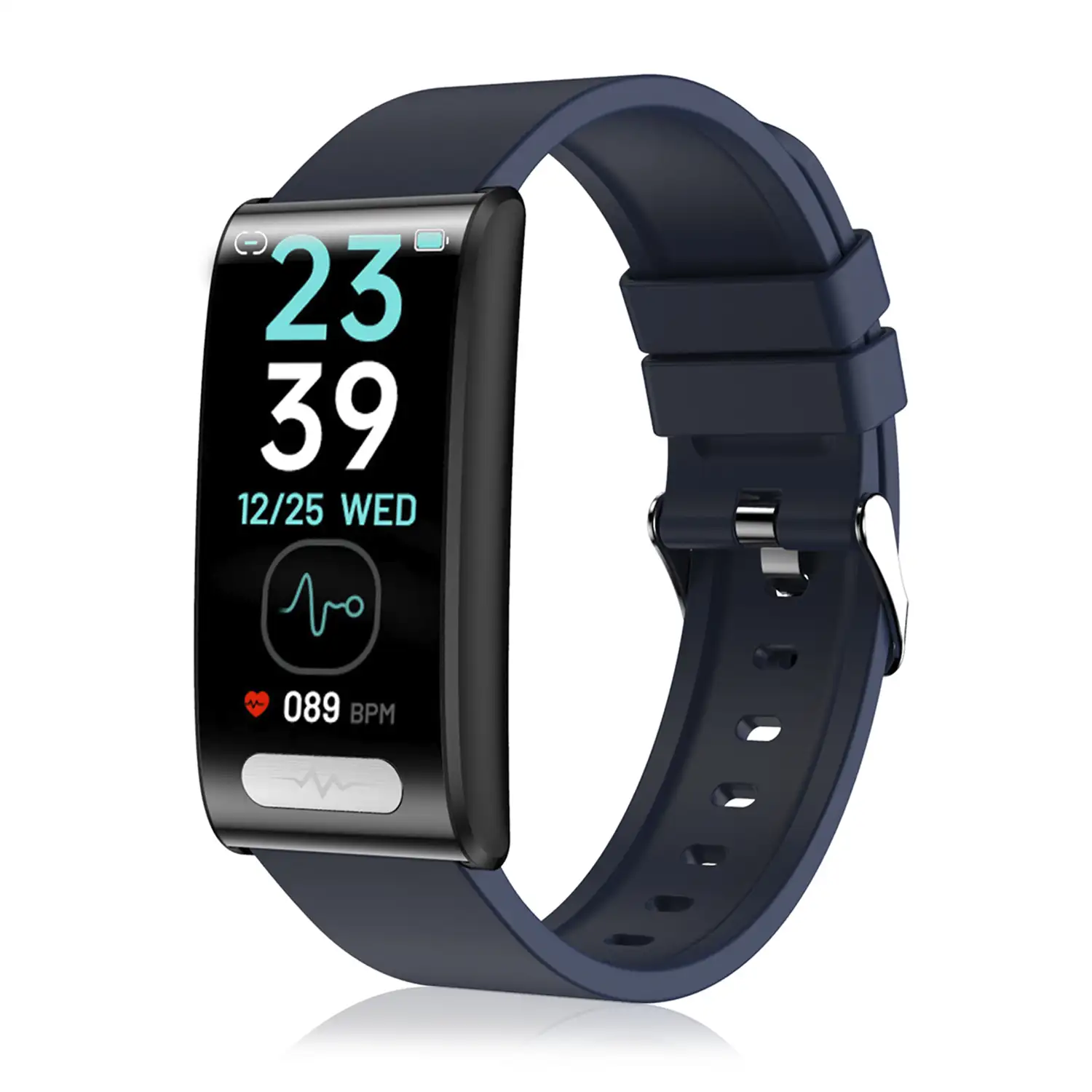 Brazalete inteligente TK70 ECG, monitor de glucosa en sangre, oxígeno y tensión, frecuencia cardiaca 24 horas, termómetro corporal.