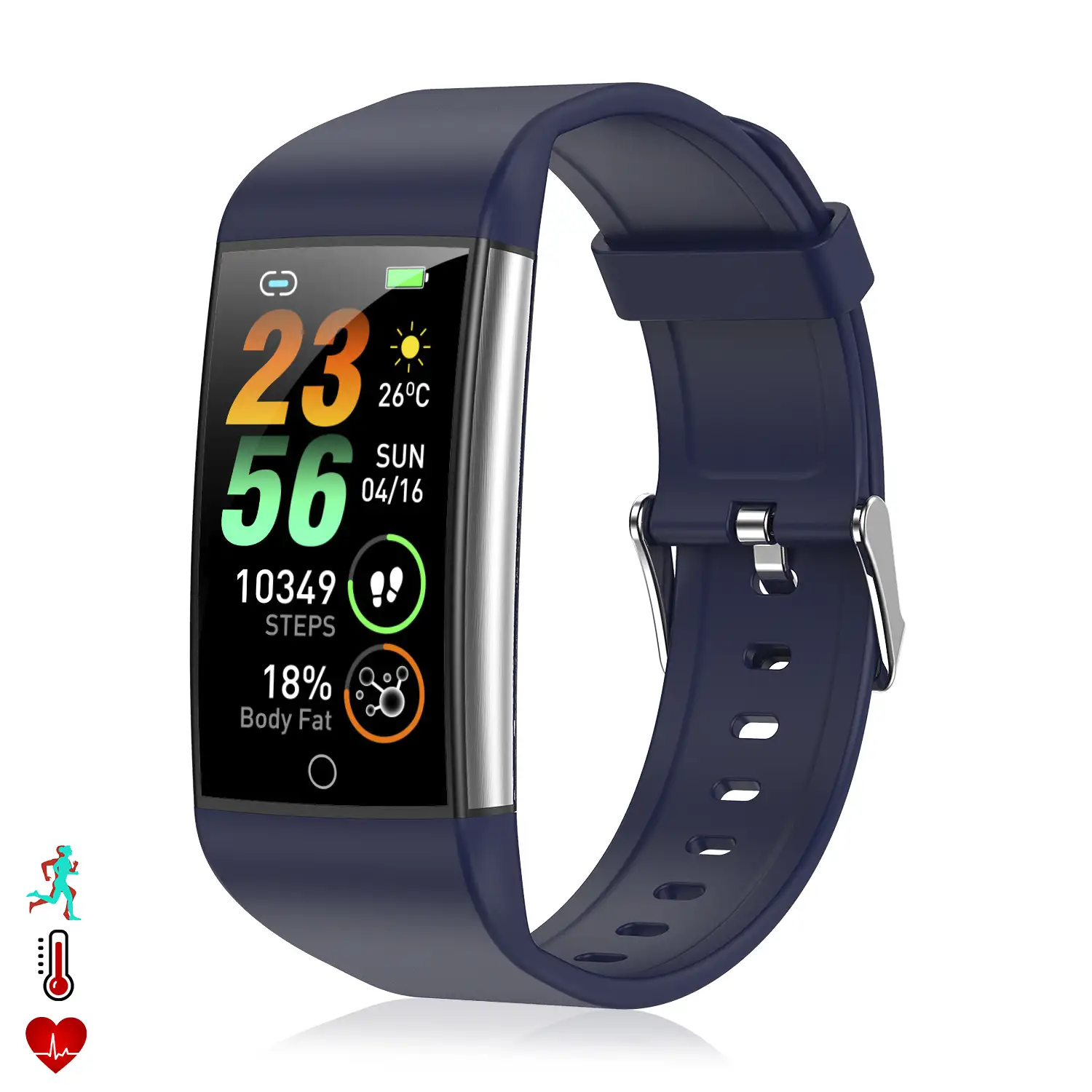 Brazalete inteligente TK76. Terapia de moxibustión magnética. Monitor de ácido úrico, lípidos en sangre, grasa corporal, glucosa en sangre.