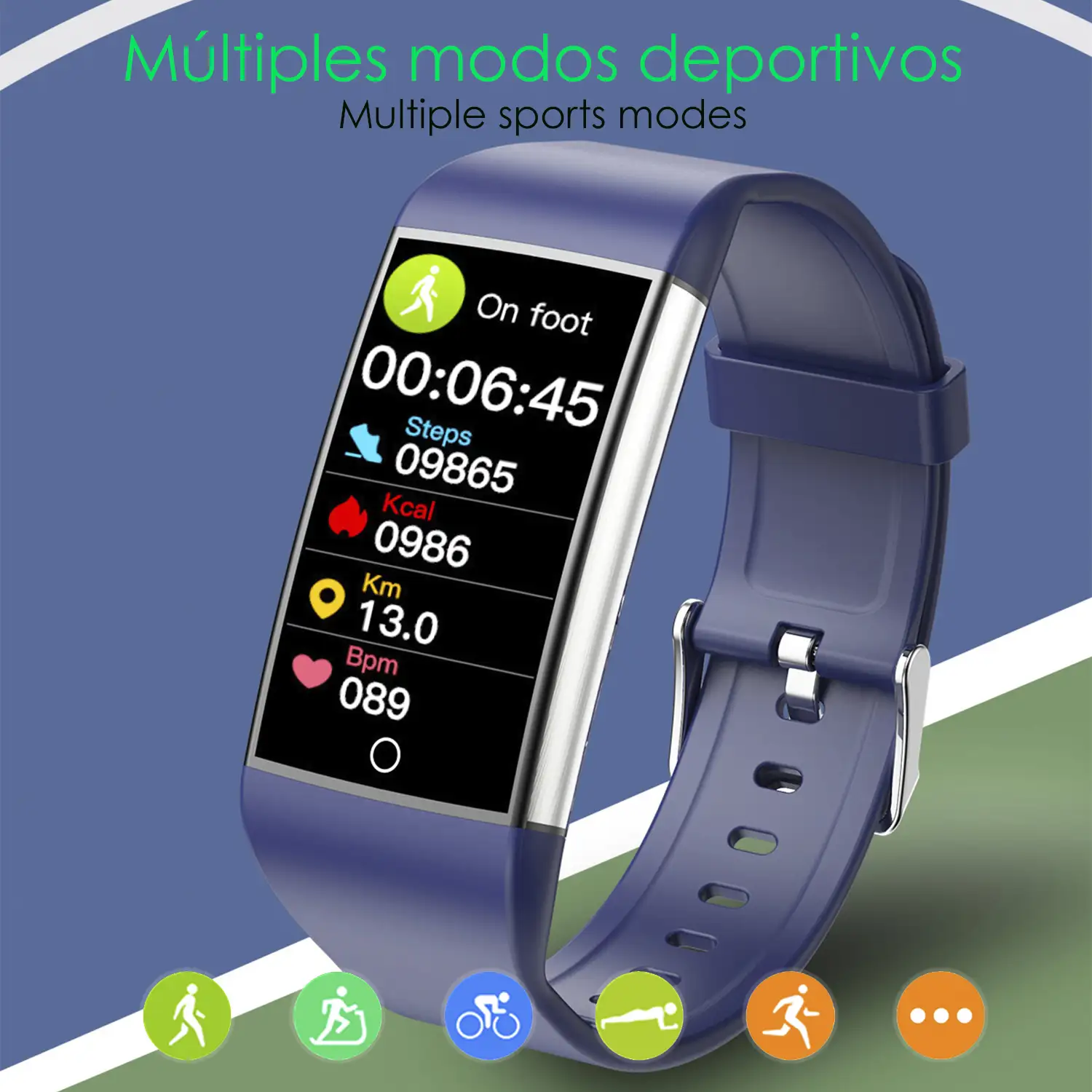 Brazalete inteligente TK76. Terapia de moxibustión magnética. Monitor de ácido úrico, lípidos en sangre, grasa corporal, glucosa en sangre.