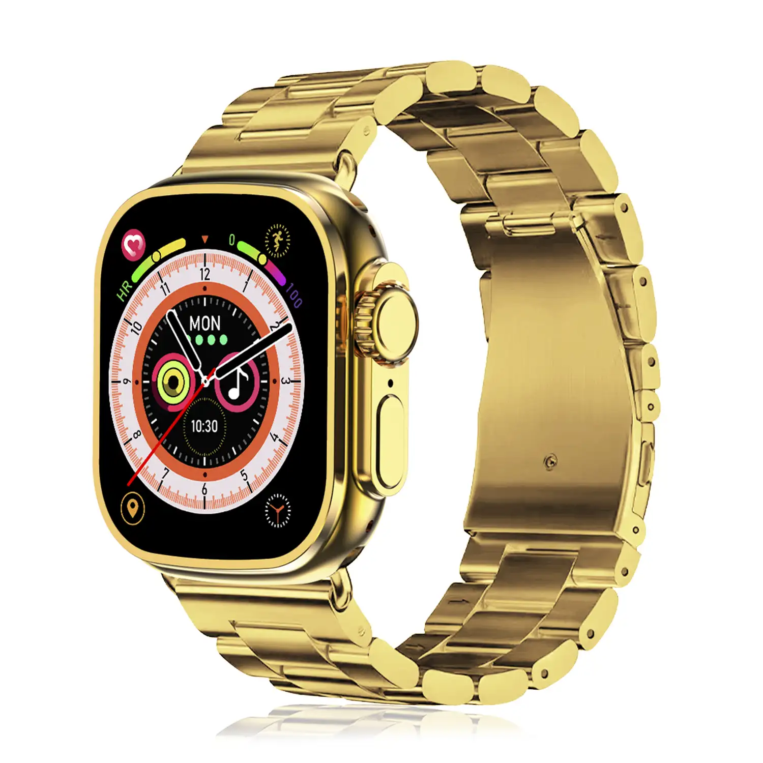 Smartwatch C9 Ultra Max con 20 modos de deporte, llamadas Bluetooth. Monitores de frecuencia cardiaca, oxígeno en sangre, tensión. Doble correa.