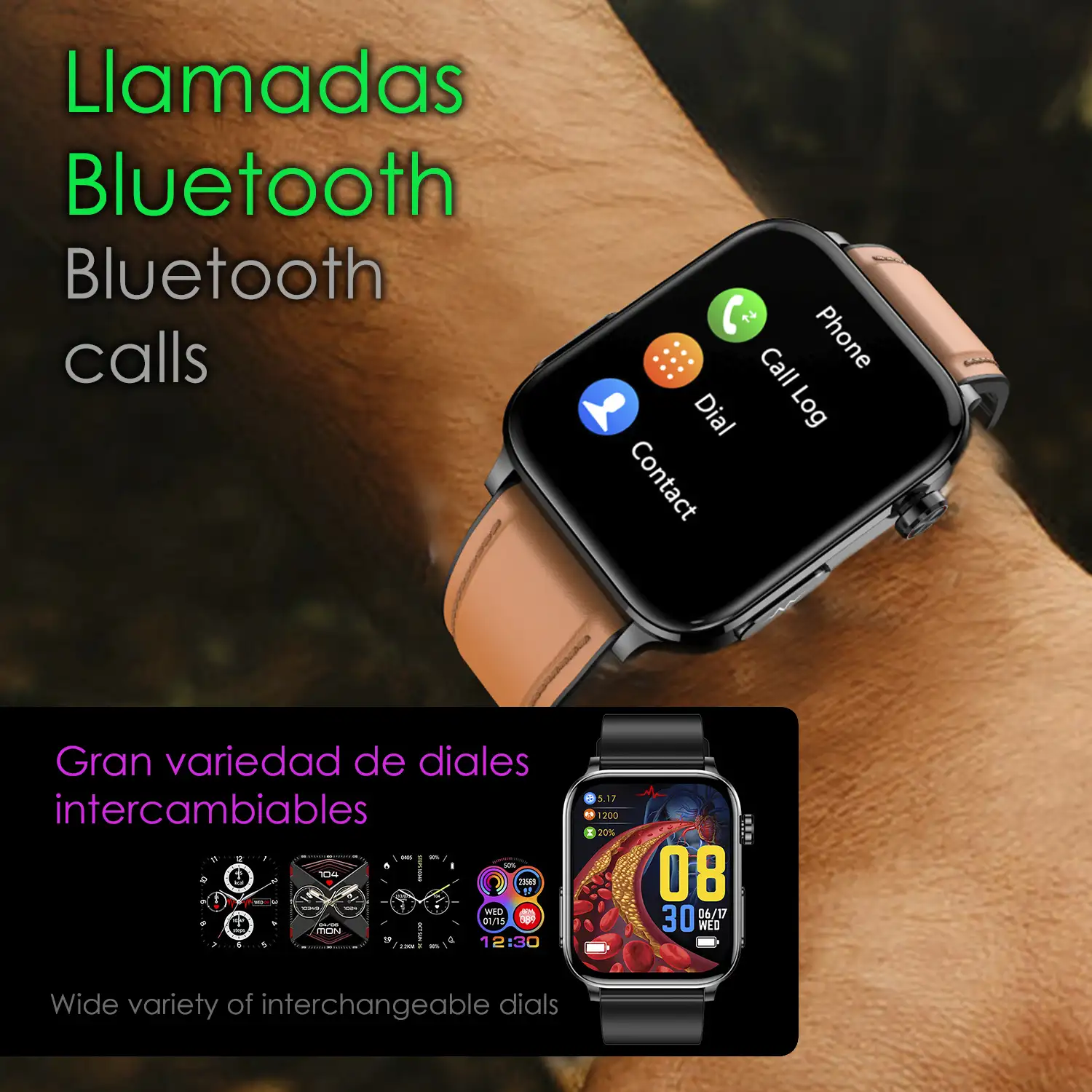 Smartwatch TK15. ECG , glucosa en sangre, ácido úrico y lípidos, IMC grasa corporal, temperatura, O2 y tensión.