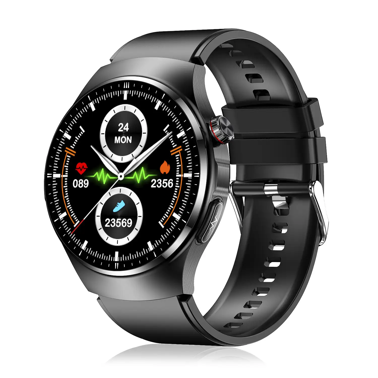 Smartwatch TK25. ECG , glucosa en sangre, ácido úrico y lípidos, IMC grasa corporal, temperatura, O2 y tensión.