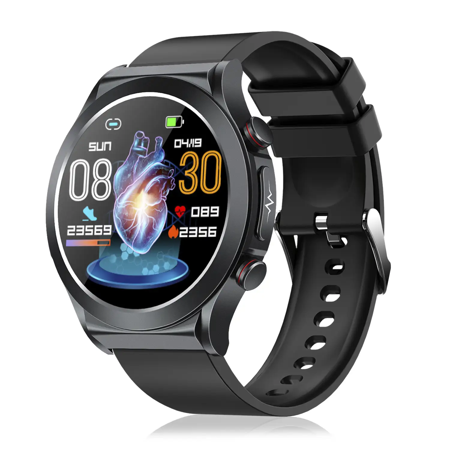 Smartwatch TK21P. Terapia de moxibustión magnética. Ácido úrico y lípidos, ECG , glucosa en sangre, temperatura, O2 y tensión.