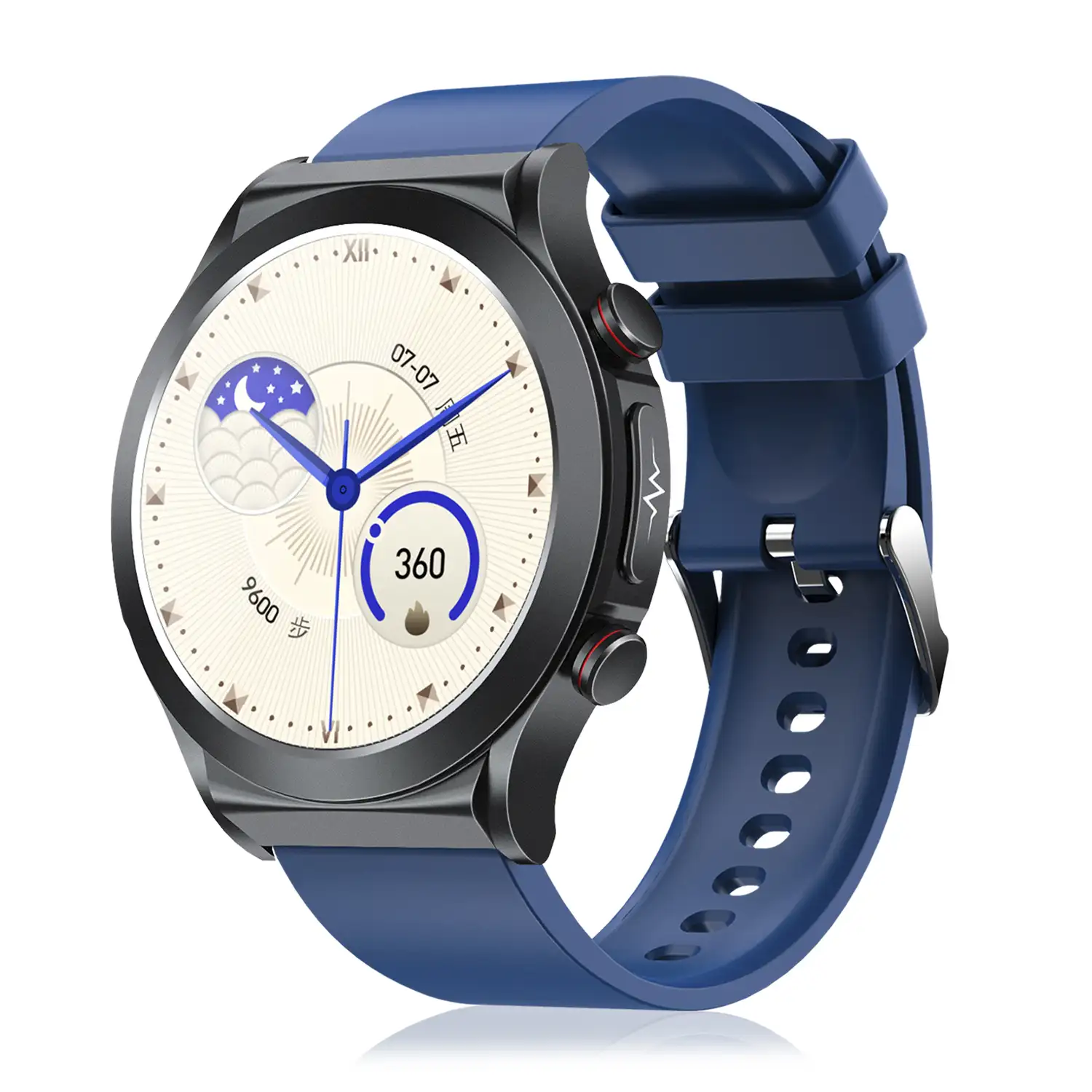 Smartwatch TK21P. Terapia de moxibustión magnética. Ácido úrico y lípidos, ECG , glucosa en sangre, temperatura, O2 y tensión.