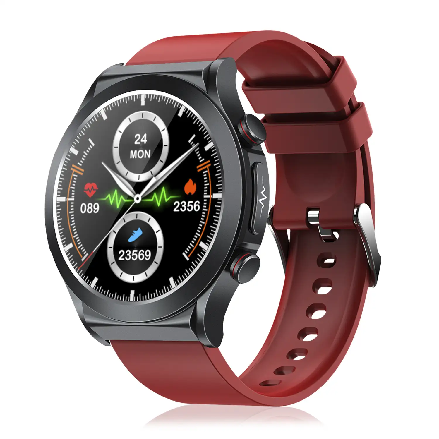 Smartwatch TK21P. Terapia de moxibustión magnética. Ácido úrico y lípidos, ECG , glucosa en sangre, temperatura, O2 y tensión.