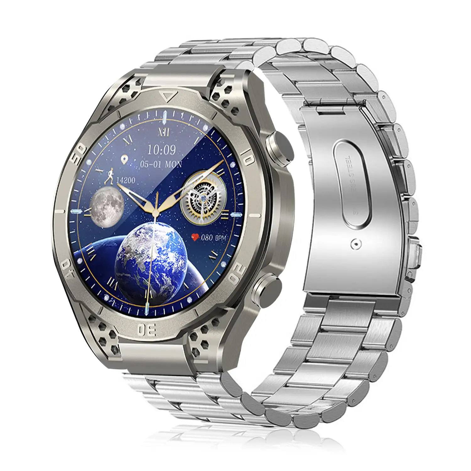 Smartwatch JA01. Monitor de ácido úrico y lípidos, control de glucosa en sangre, electrocardiograma ECG, composición corporal.
