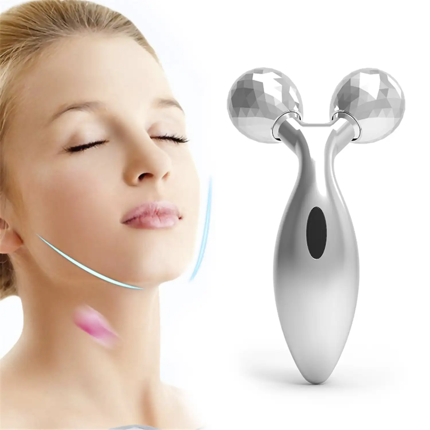 Rodillo masajeador 3D. Estiramiento lifting facial. Efecto adelgazante, reafirmante, para todo el cuerpo.