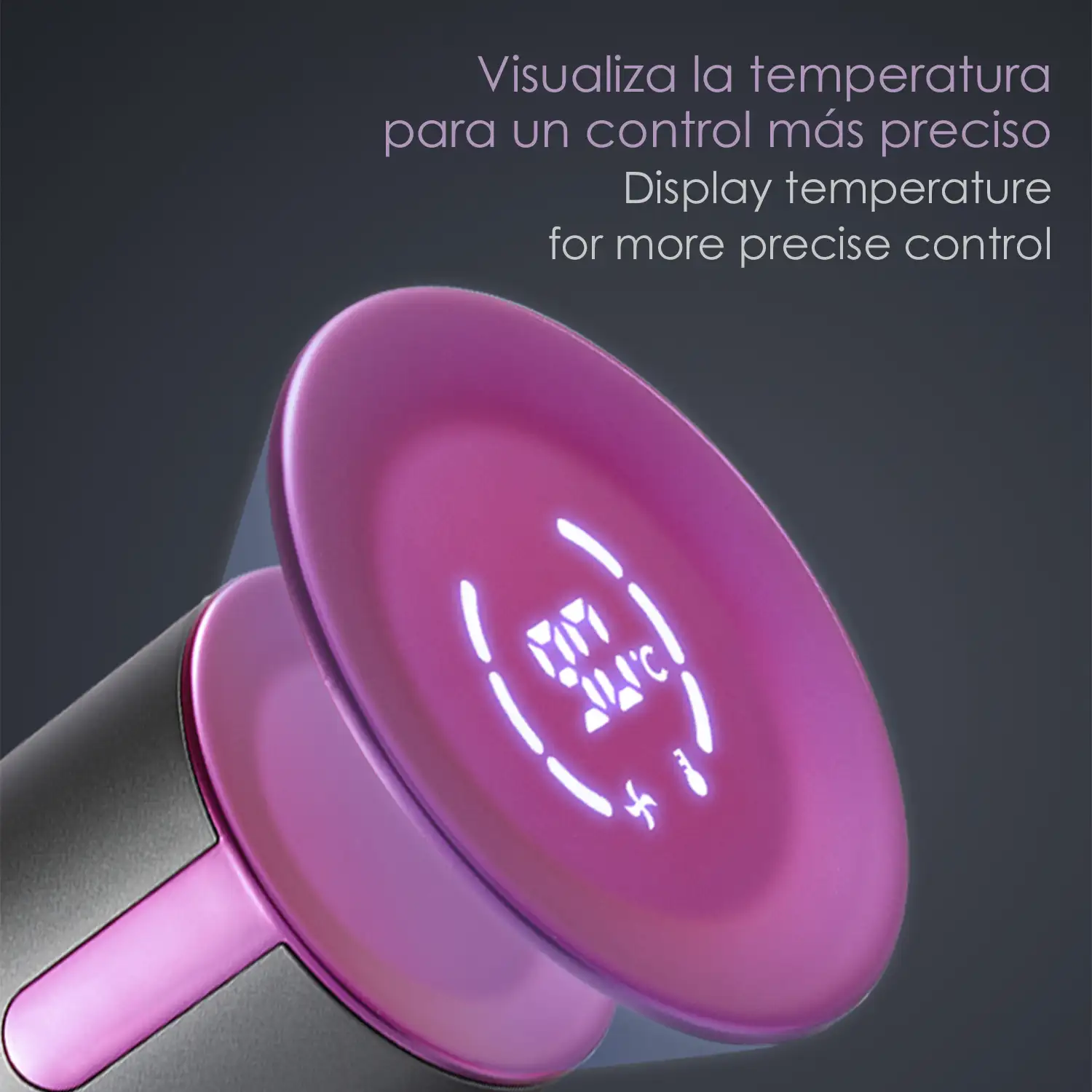 Secador de pelo ionizador de 1500W, 3 velocidades, hasta 90°C. Incluye cabezal concentrador magnético.