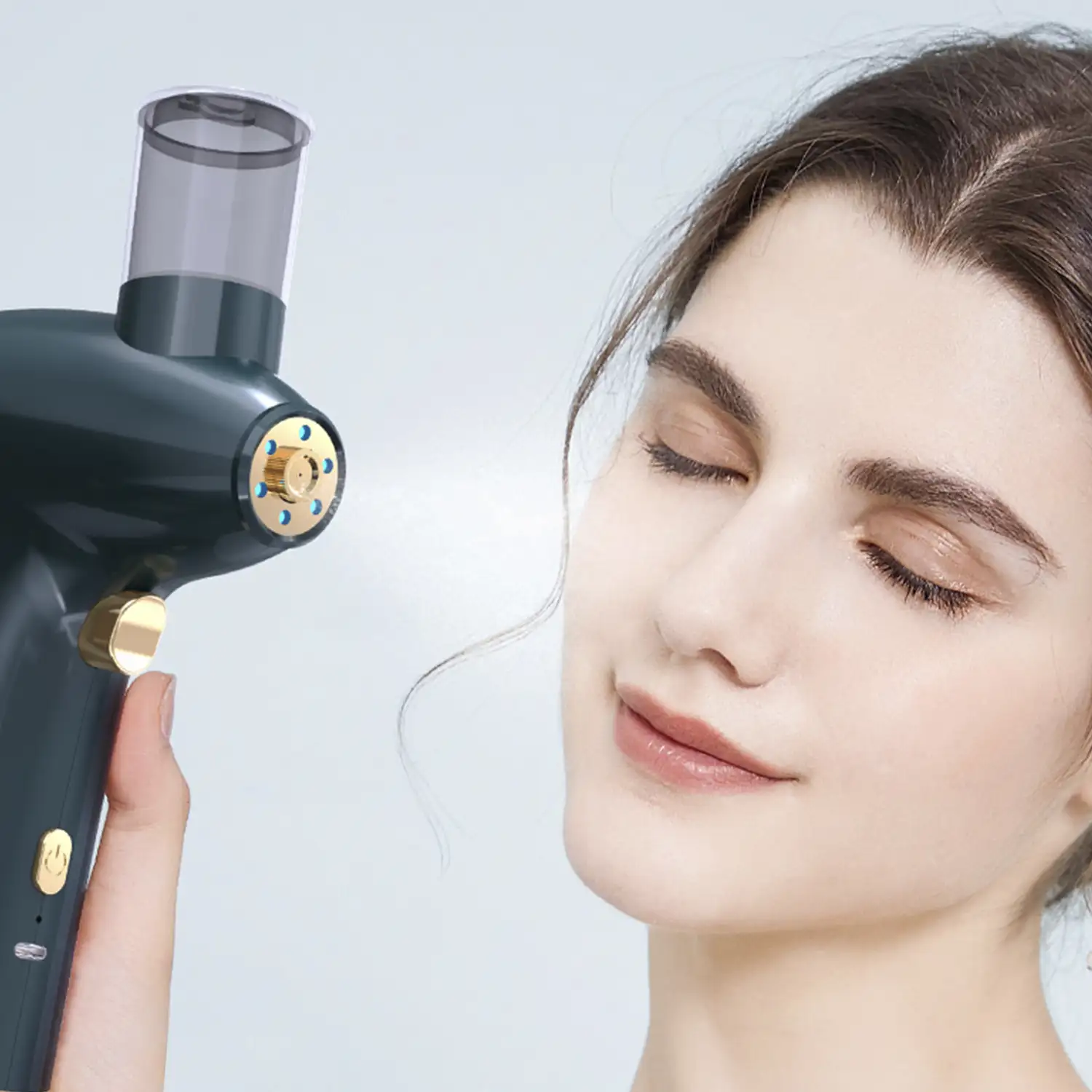 Dermo hidradator con inyección de oxígeno y tratamiento de luz roja 630nm.