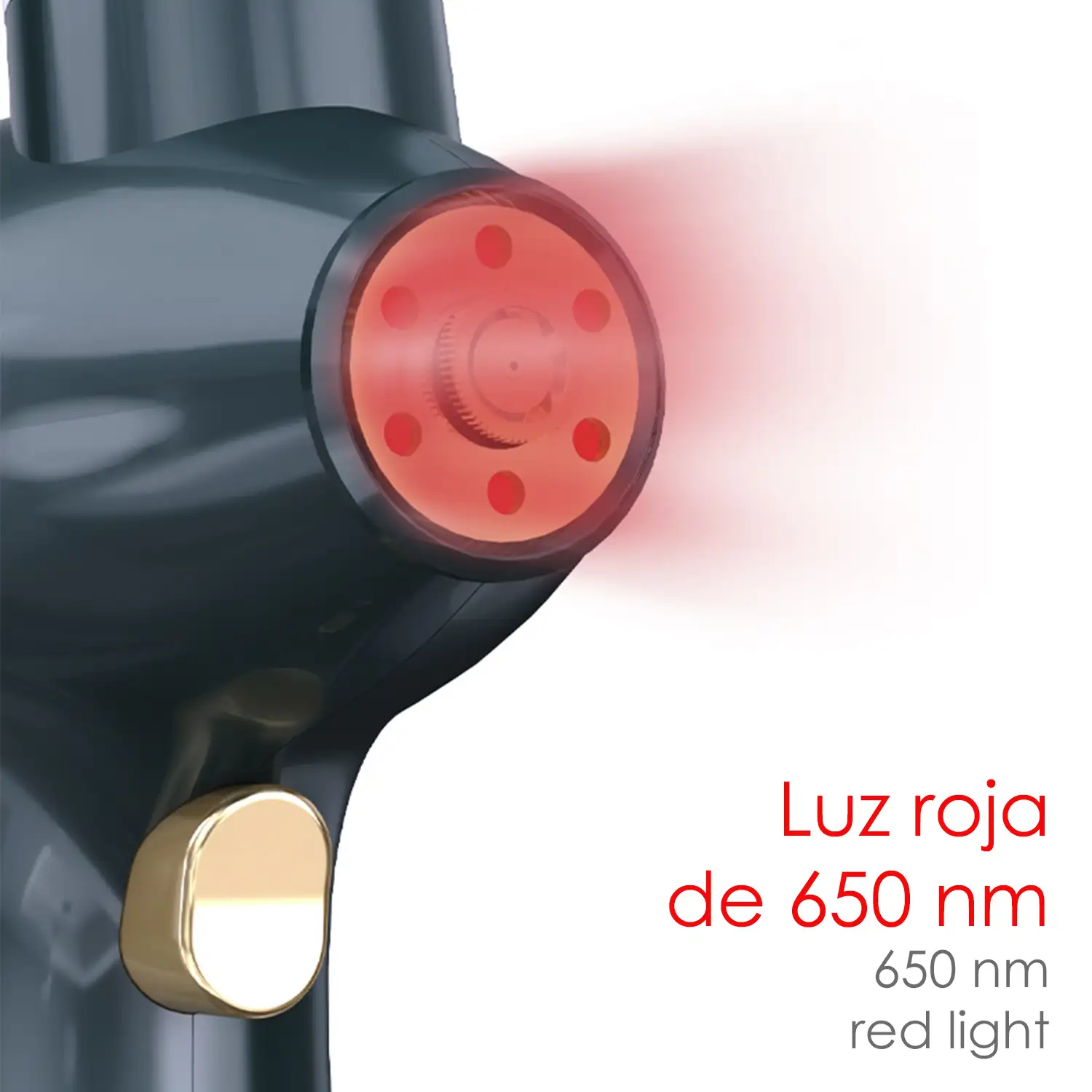 Dermo hidradator con inyección de oxígeno y tratamiento de luz roja 630nm.