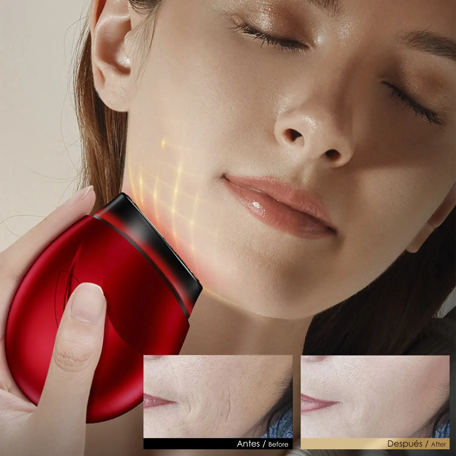 ProColorful Pulse Beauty. Tratamiento de la piel por RF, luz y microcorrientes. Remodelación de colágeno, antienvejecimiento.