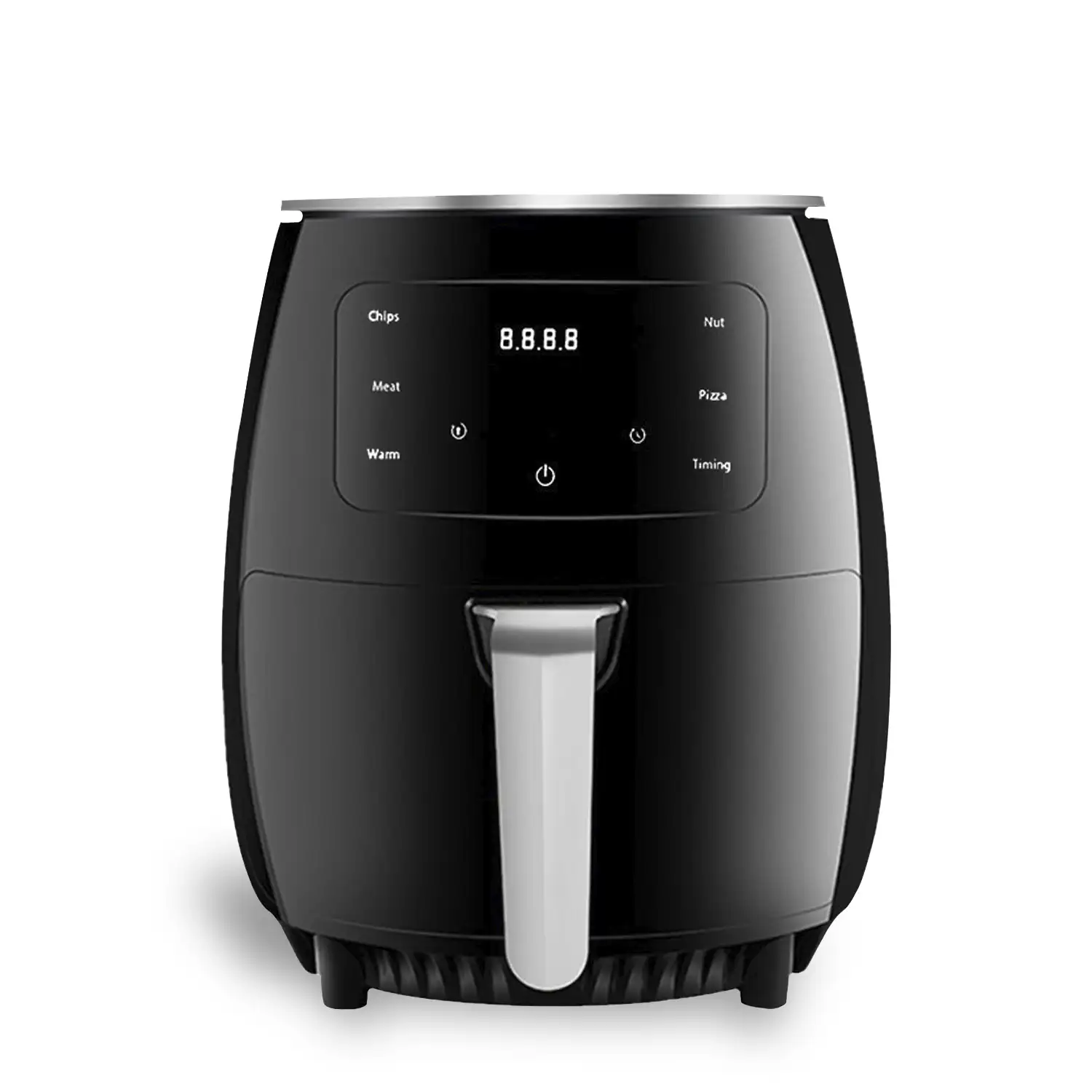 Freidora de aire 6L, 1400W. Panel táctil, programas de cocinado y modos manuales, rejilla antiadherente.