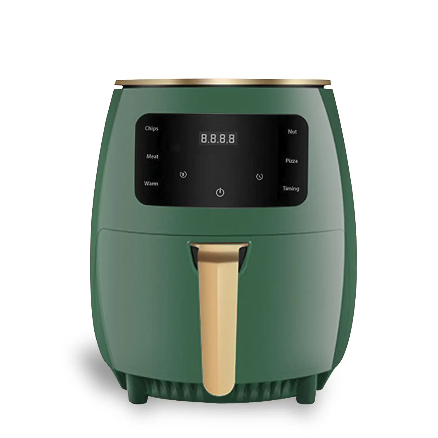Freidora de aire 6L, 1400W. Panel táctil, programas de cocinado y modos manuales, rejilla antiadherente.