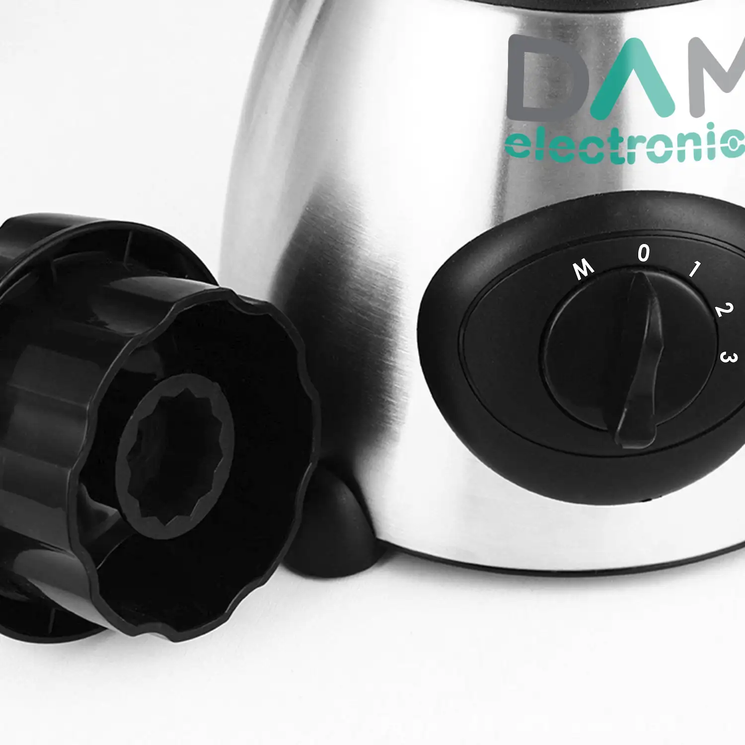 Batidora 2 en 1 de vaso 1,5L acero inoxidable . Jarra de cristal, 1500W, cuchillas de acero inox, pica hielo, Smoothies, zumos. 3 velocidades. Vaso auxiliar.