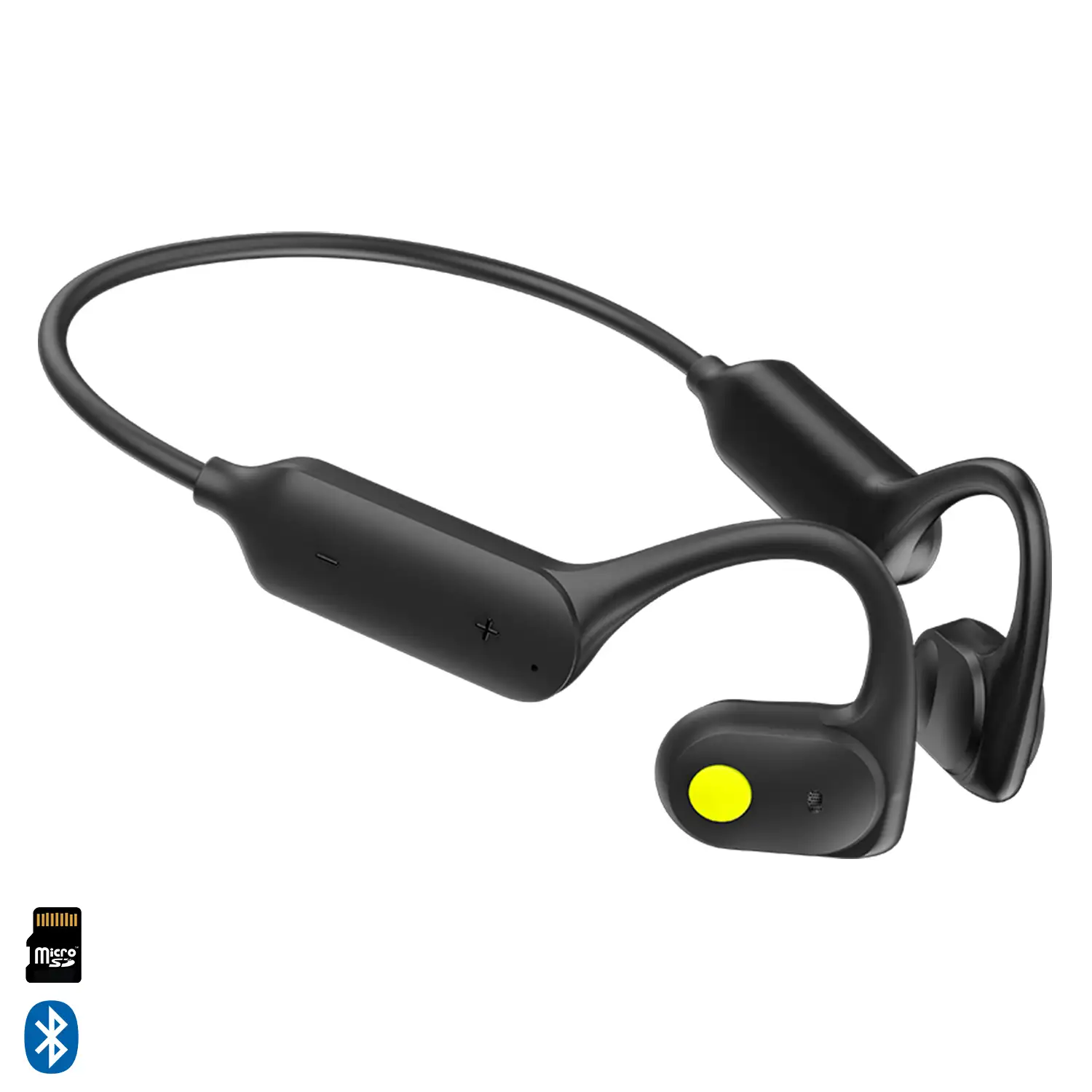 Auriculares deportivos por conducción, Bluetooth 5.3, +20 horas de batería. Máxima comodidad, alta calidad de sonido.