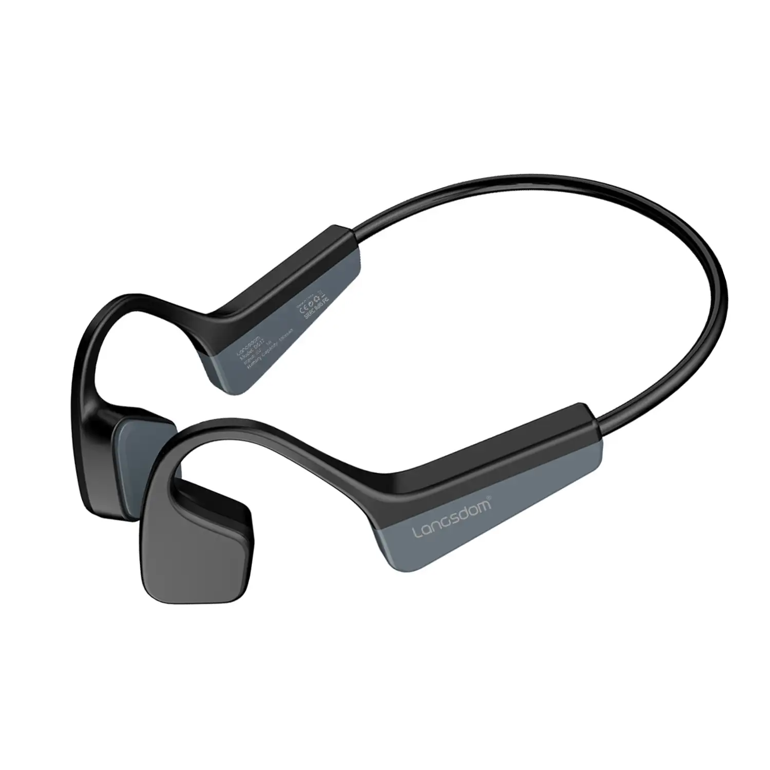 Auriculares deportivos por conducción ósea, Bluetooth 5.2, hasta 10 horas de batería. Máxima comodidad, alta calidad de sonido.