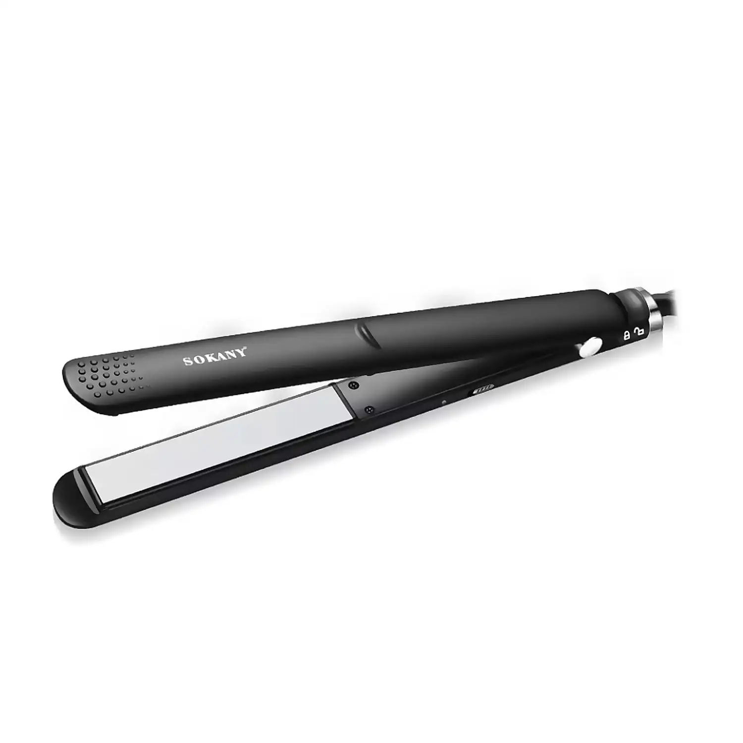 Plancha de pelo cerámica, temperatura ajustable, PTC placa, protección anti quemaduras